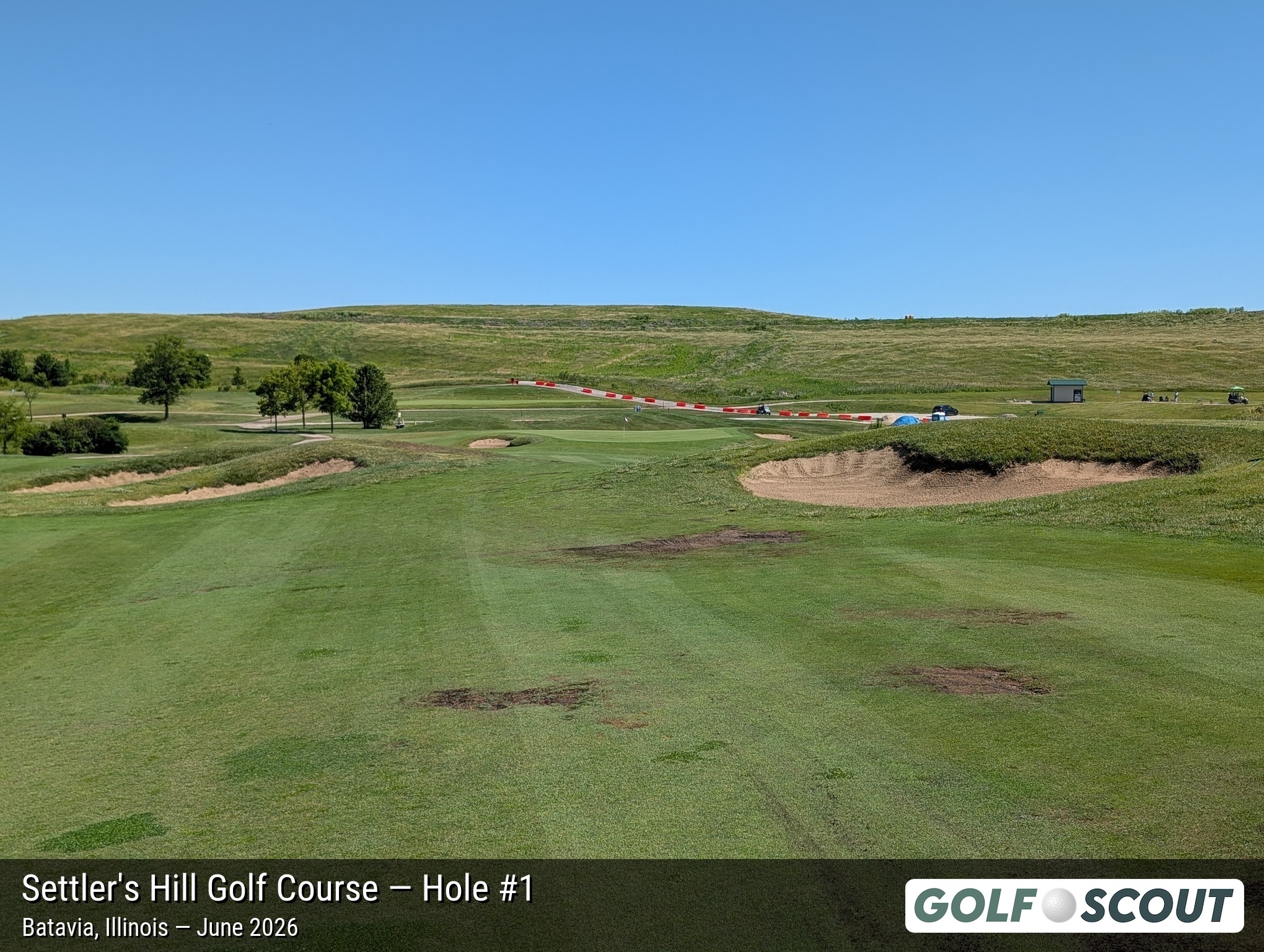 Hole 1 at Settler's Hill Golf Course