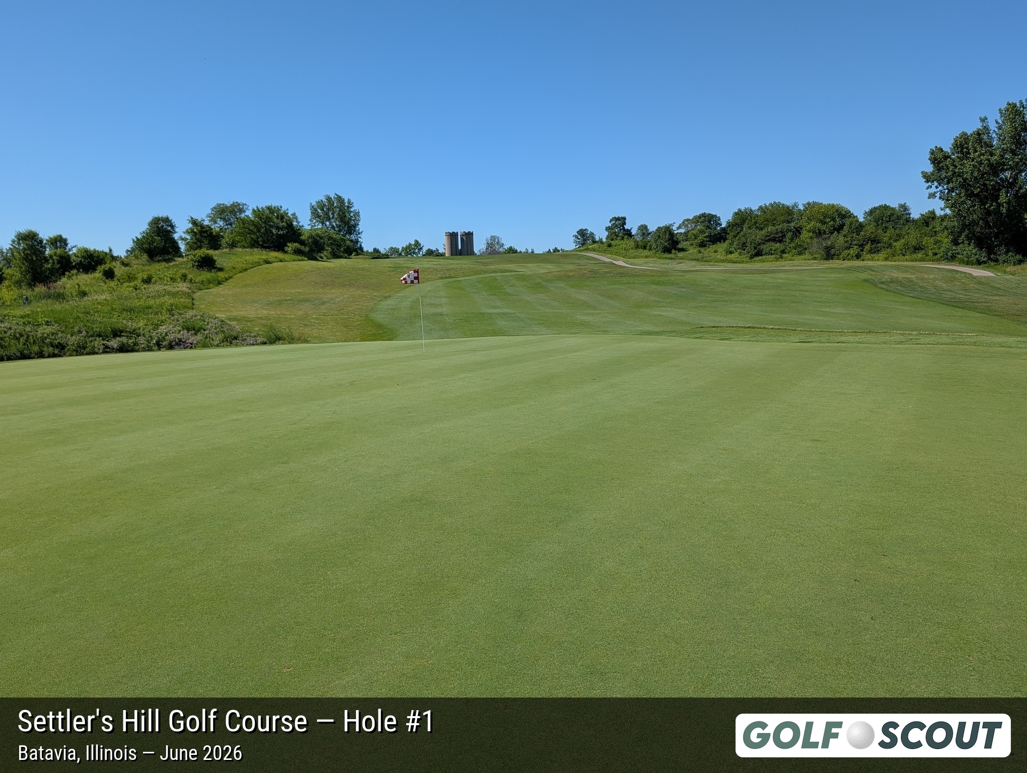 Hole 1 at Settler's Hill Golf Course