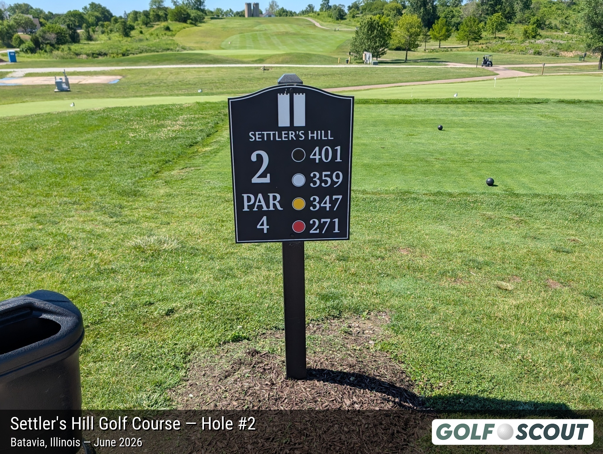 Hole 2 at Settler's Hill Golf Course