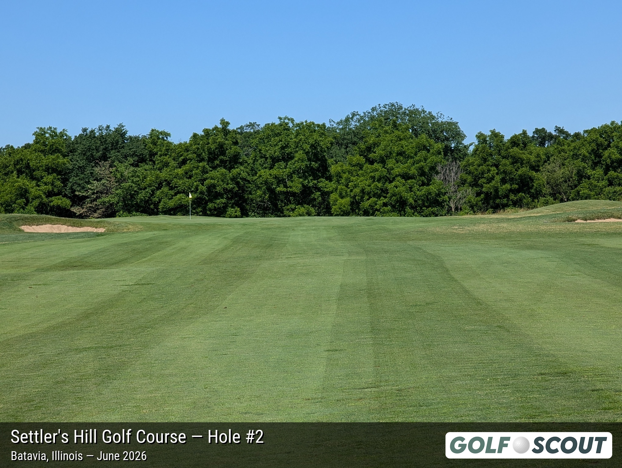 Hole 2 at Settler's Hill Golf Course