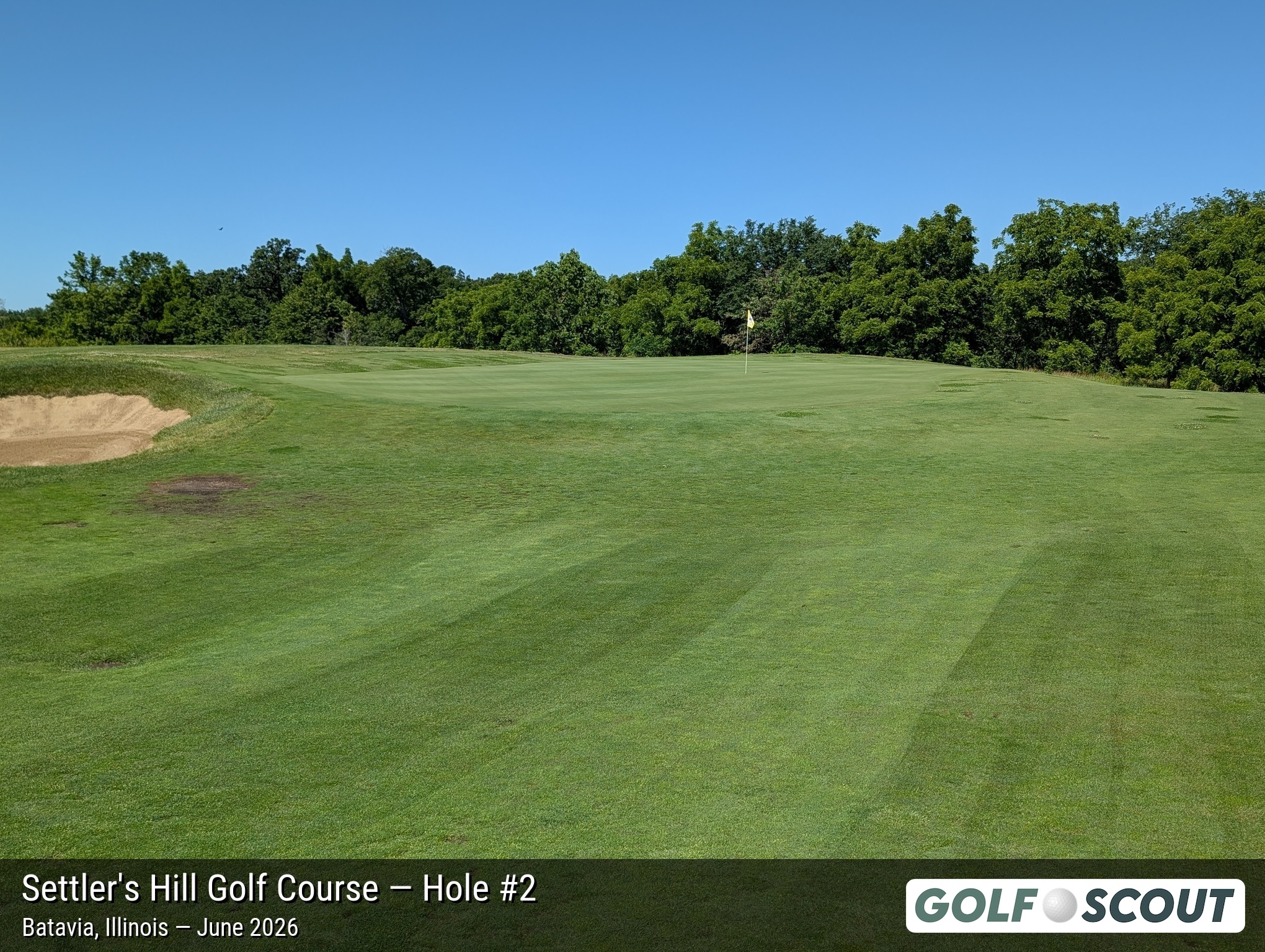 Hole 2 at Settler's Hill Golf Course