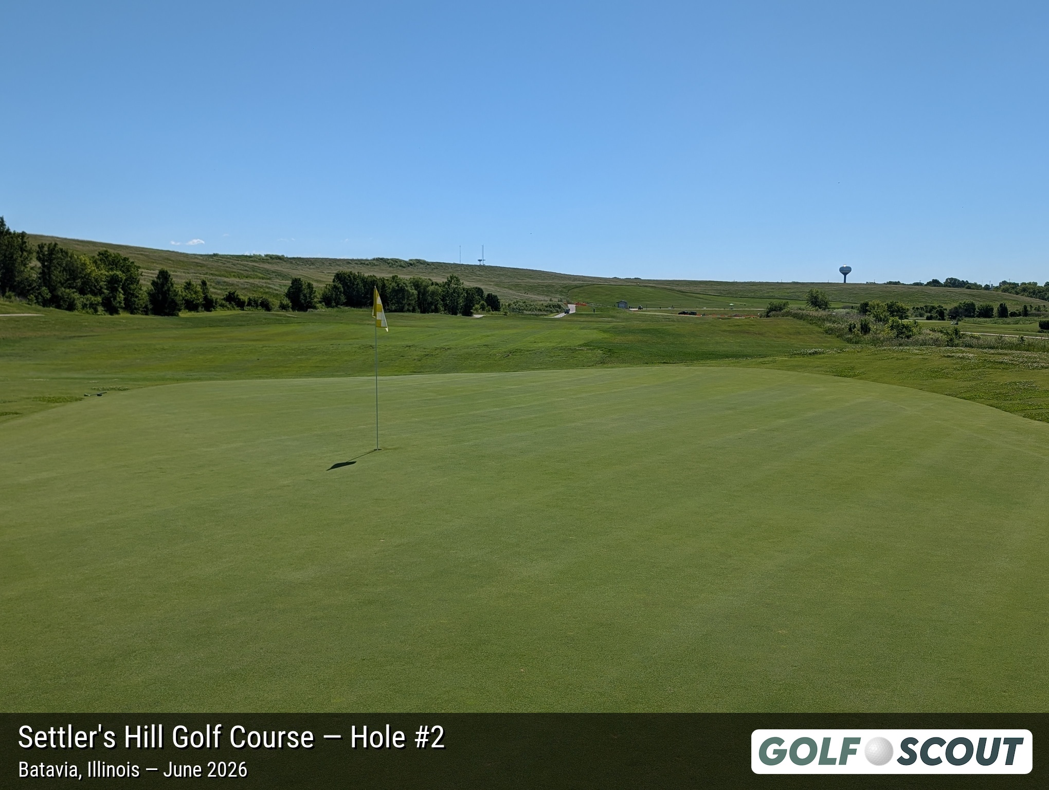 Hole 2 at Settler's Hill Golf Course