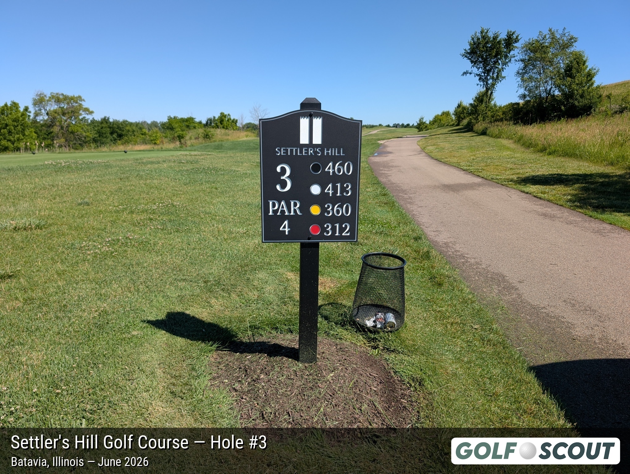 Hole 3 at Settler's Hill Golf Course