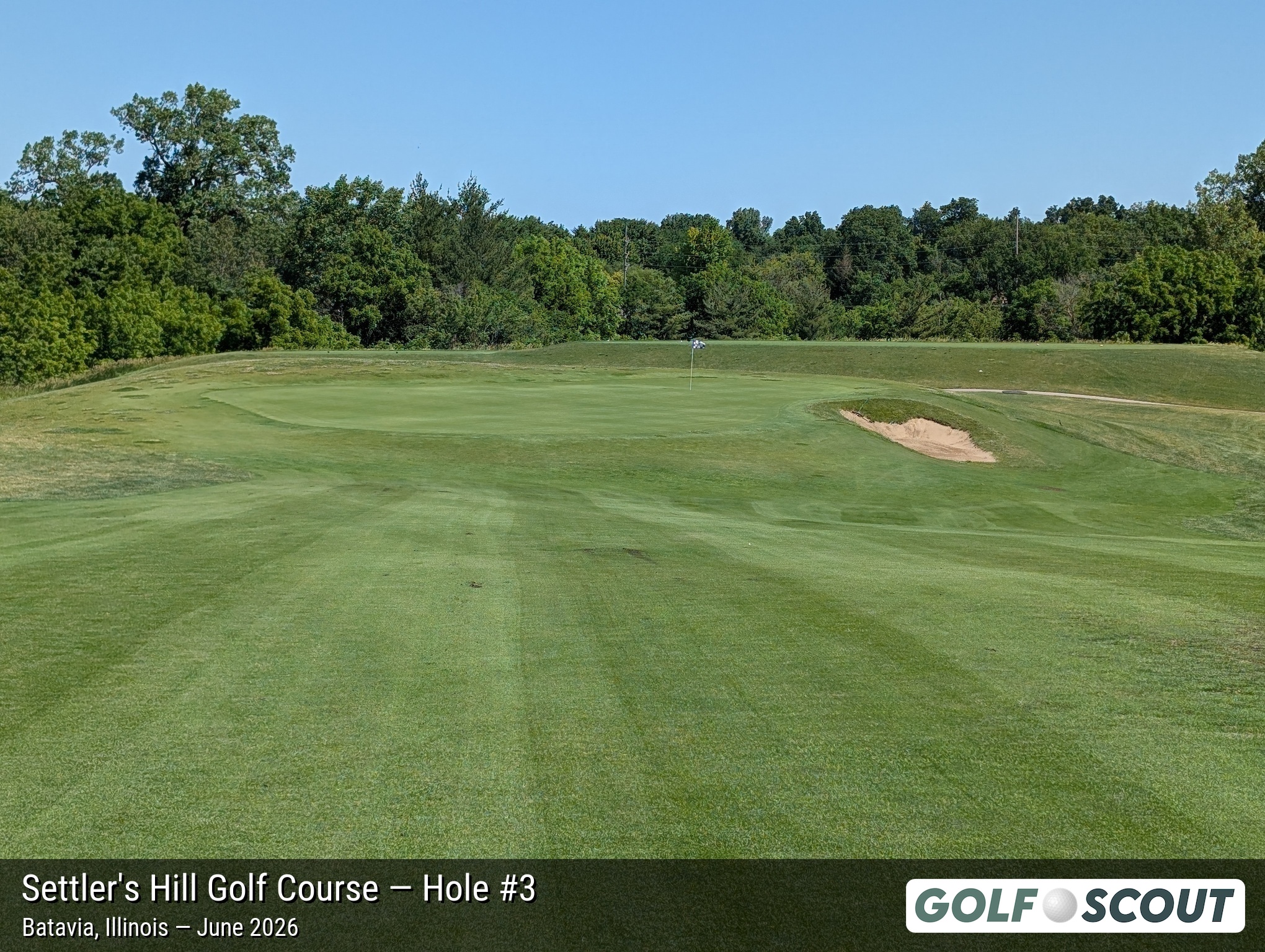 Hole 3 at Settler's Hill Golf Course