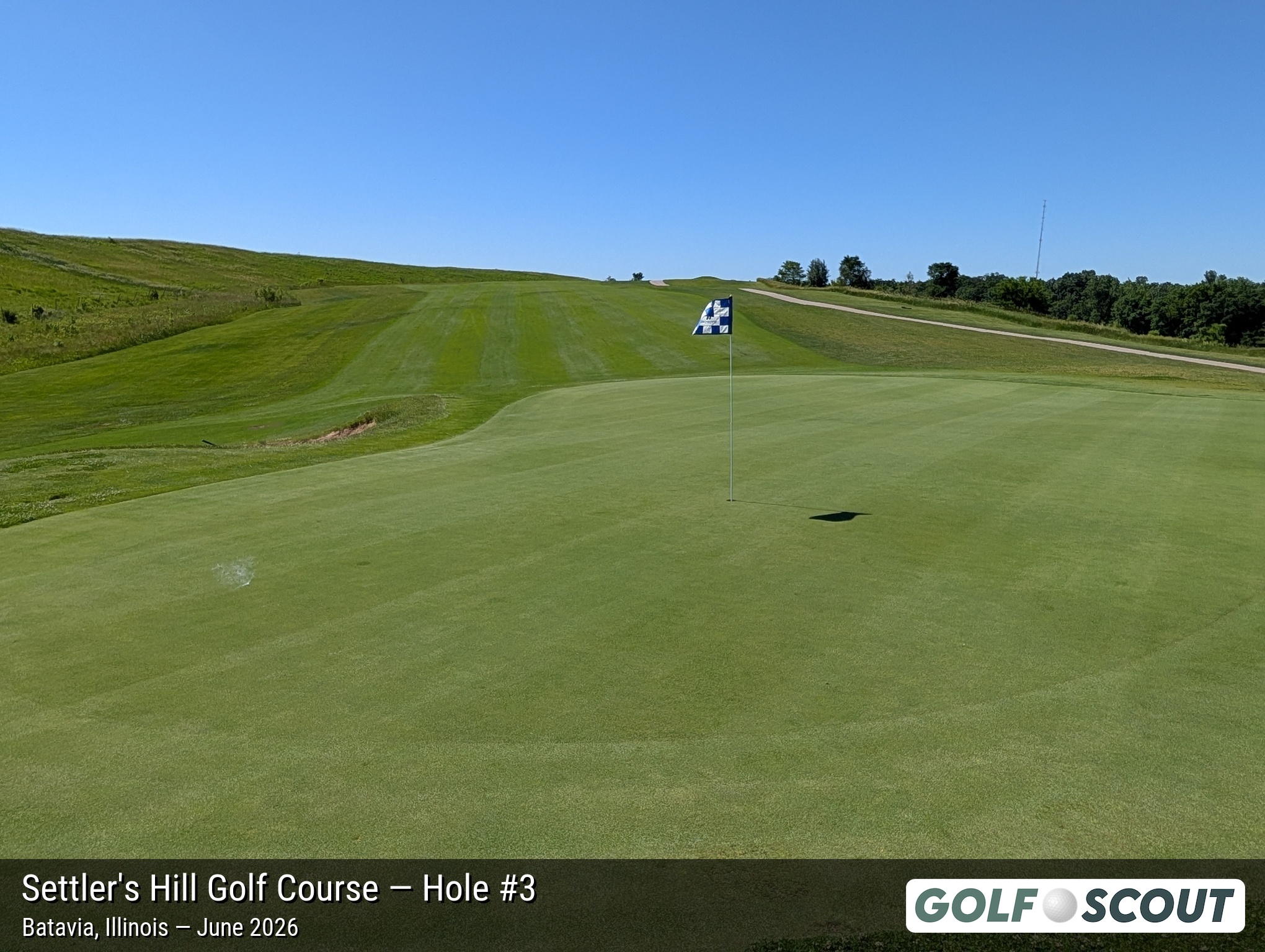 Hole 3 at Settler's Hill Golf Course
