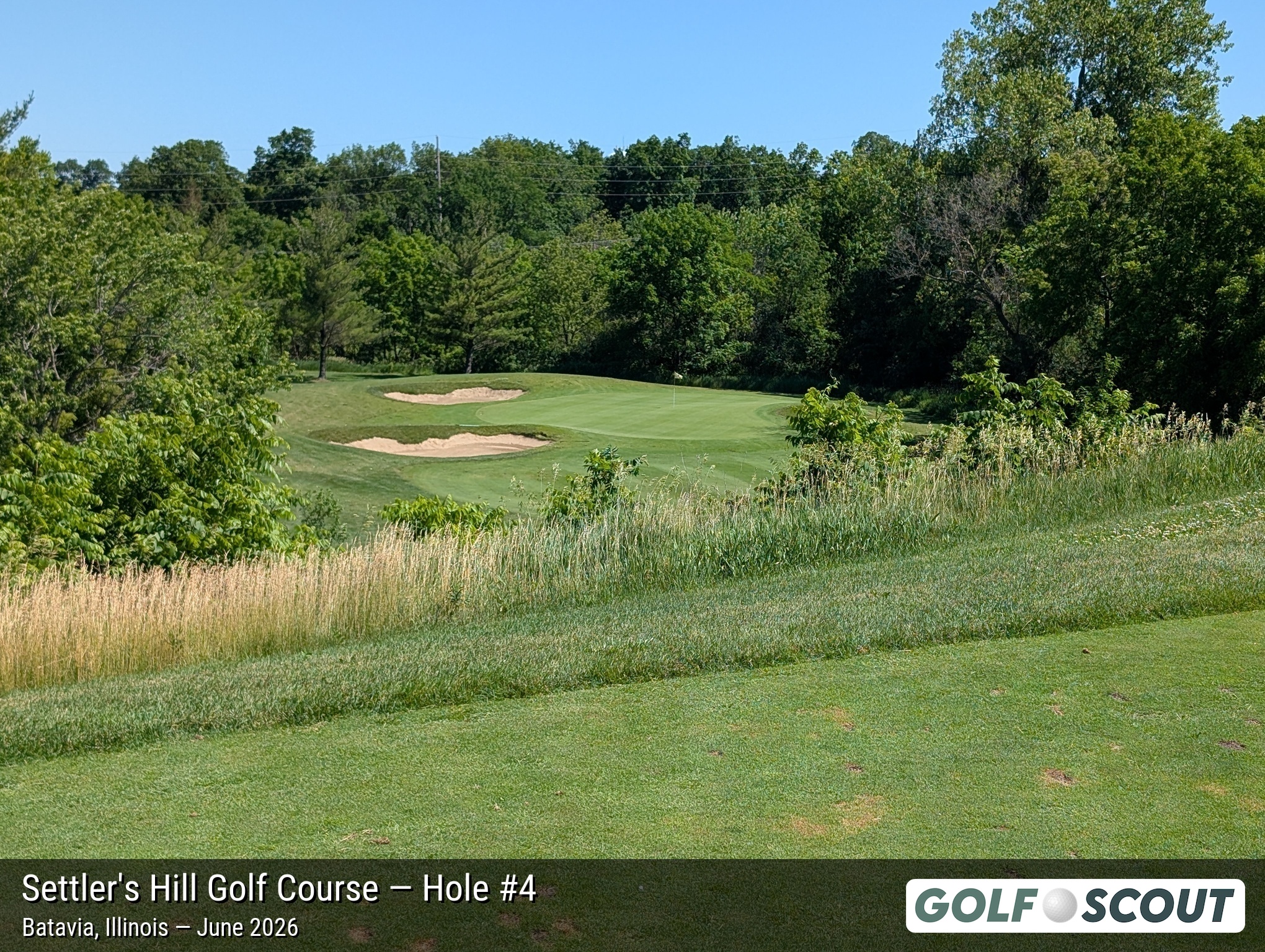 Hole 4 at Settler's Hill Golf Course