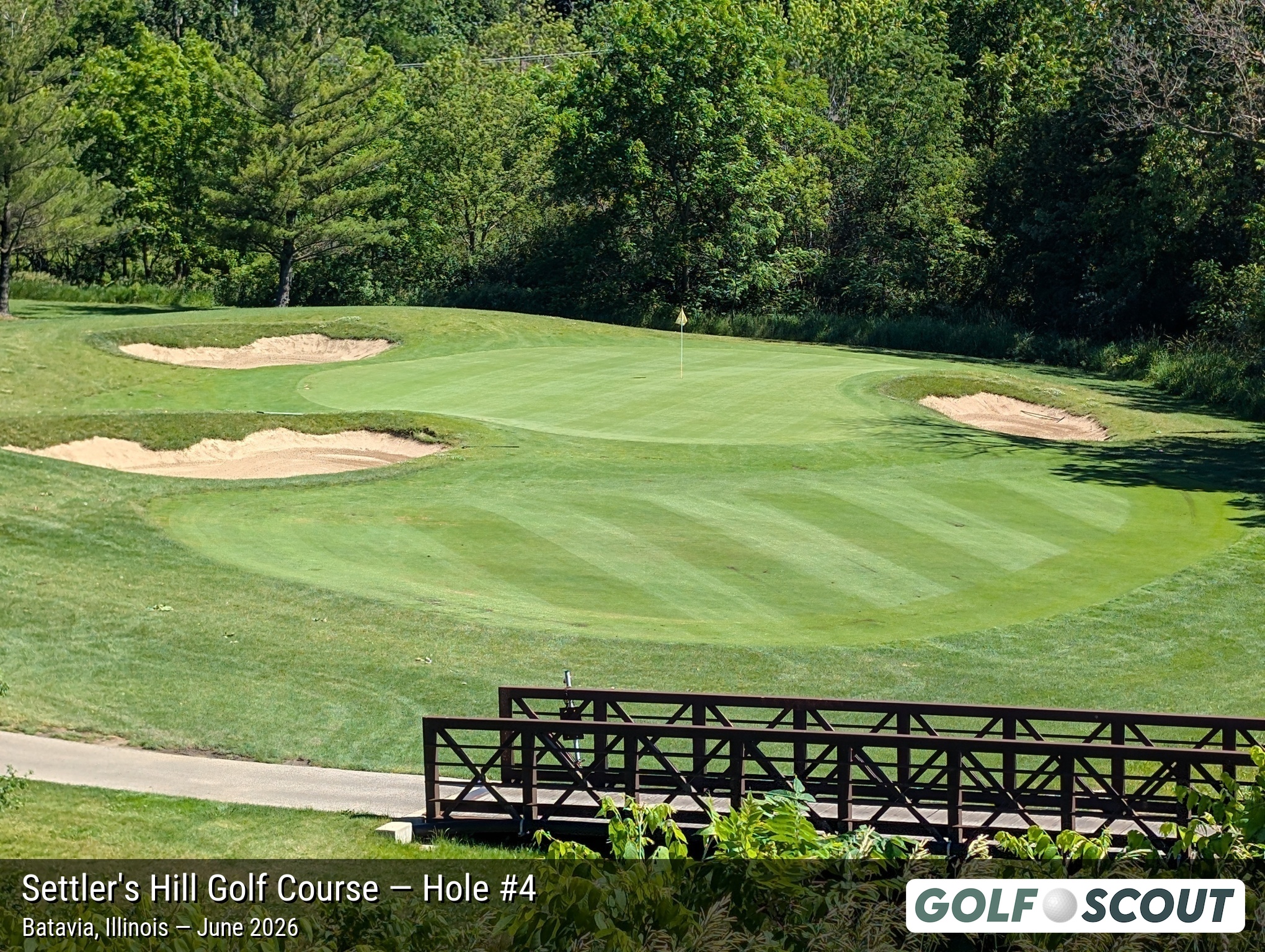 Hole 4 at Settler's Hill Golf Course