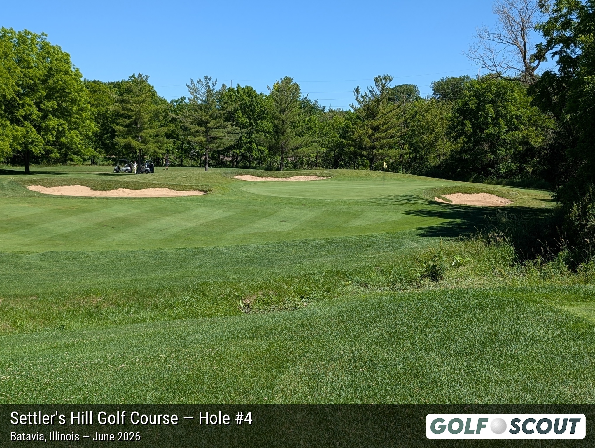 Hole 4 at Settler's Hill Golf Course