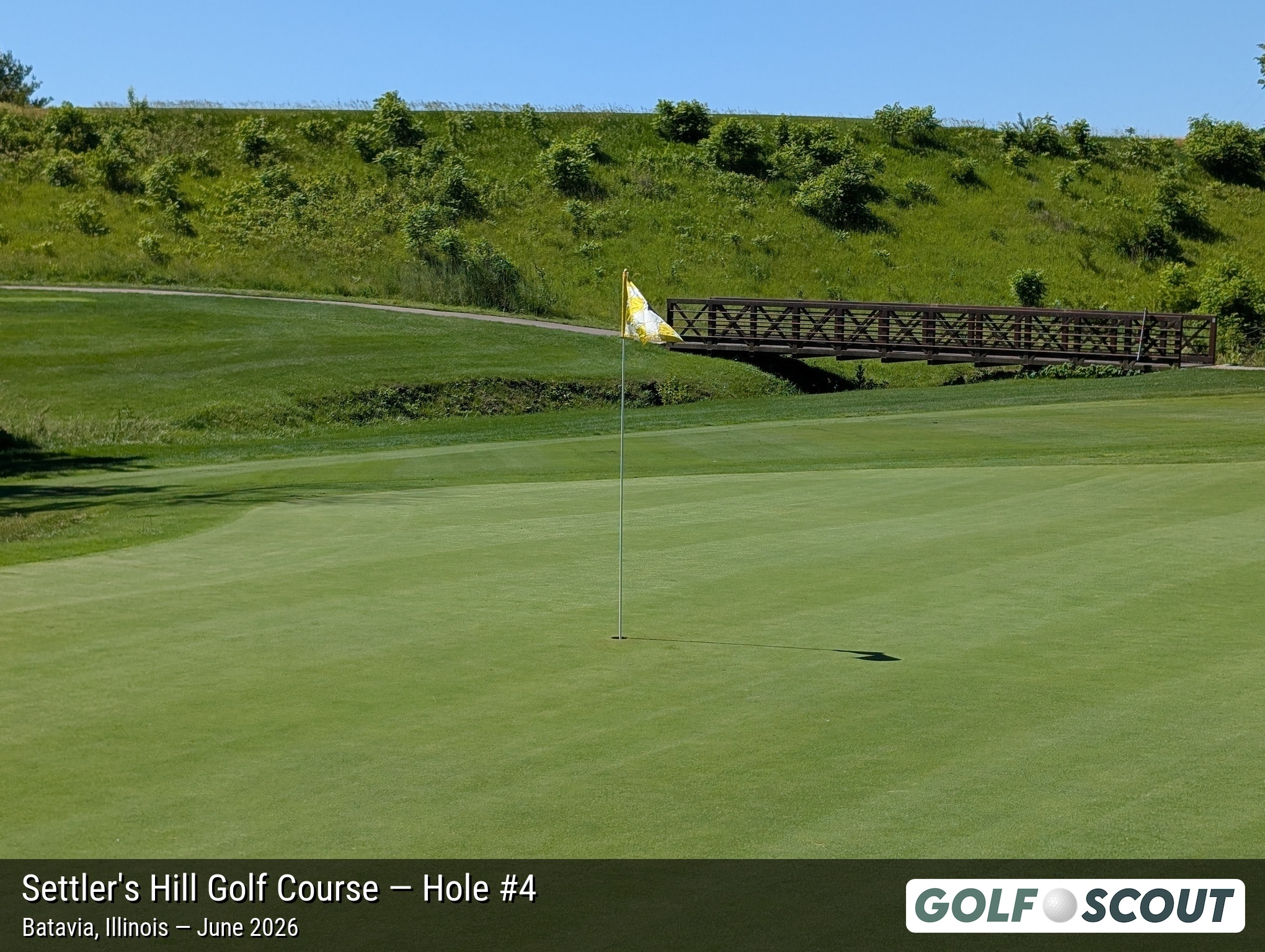 Hole 4 at Settler's Hill Golf Course