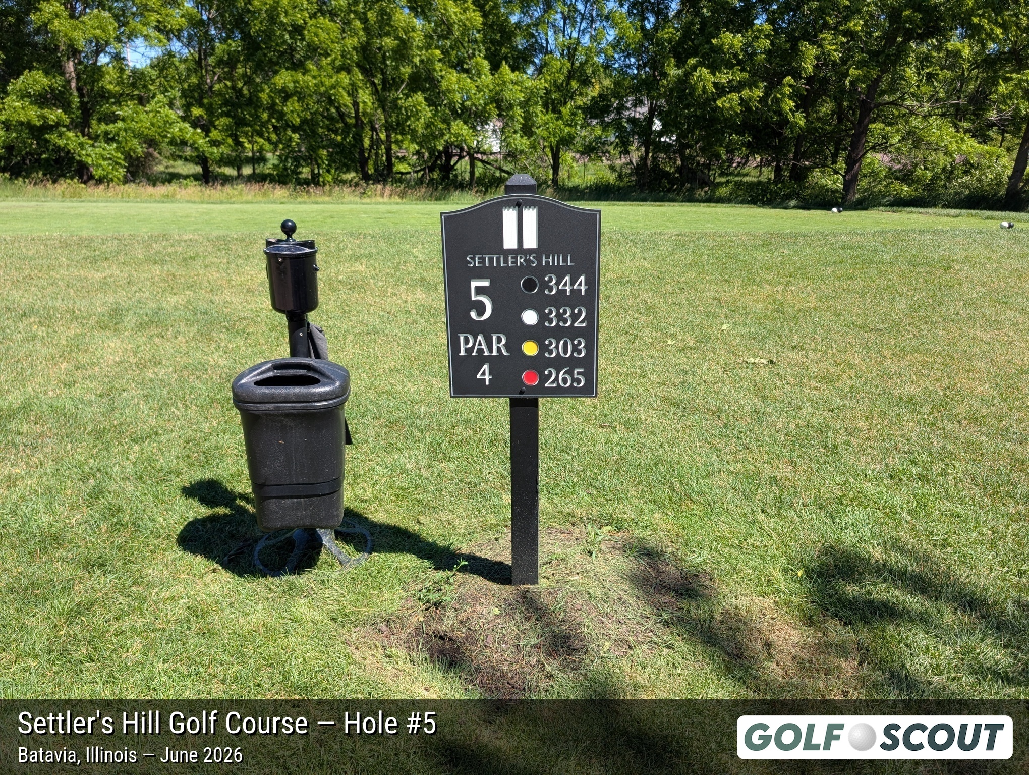 Hole 5 at Settler's Hill Golf Course