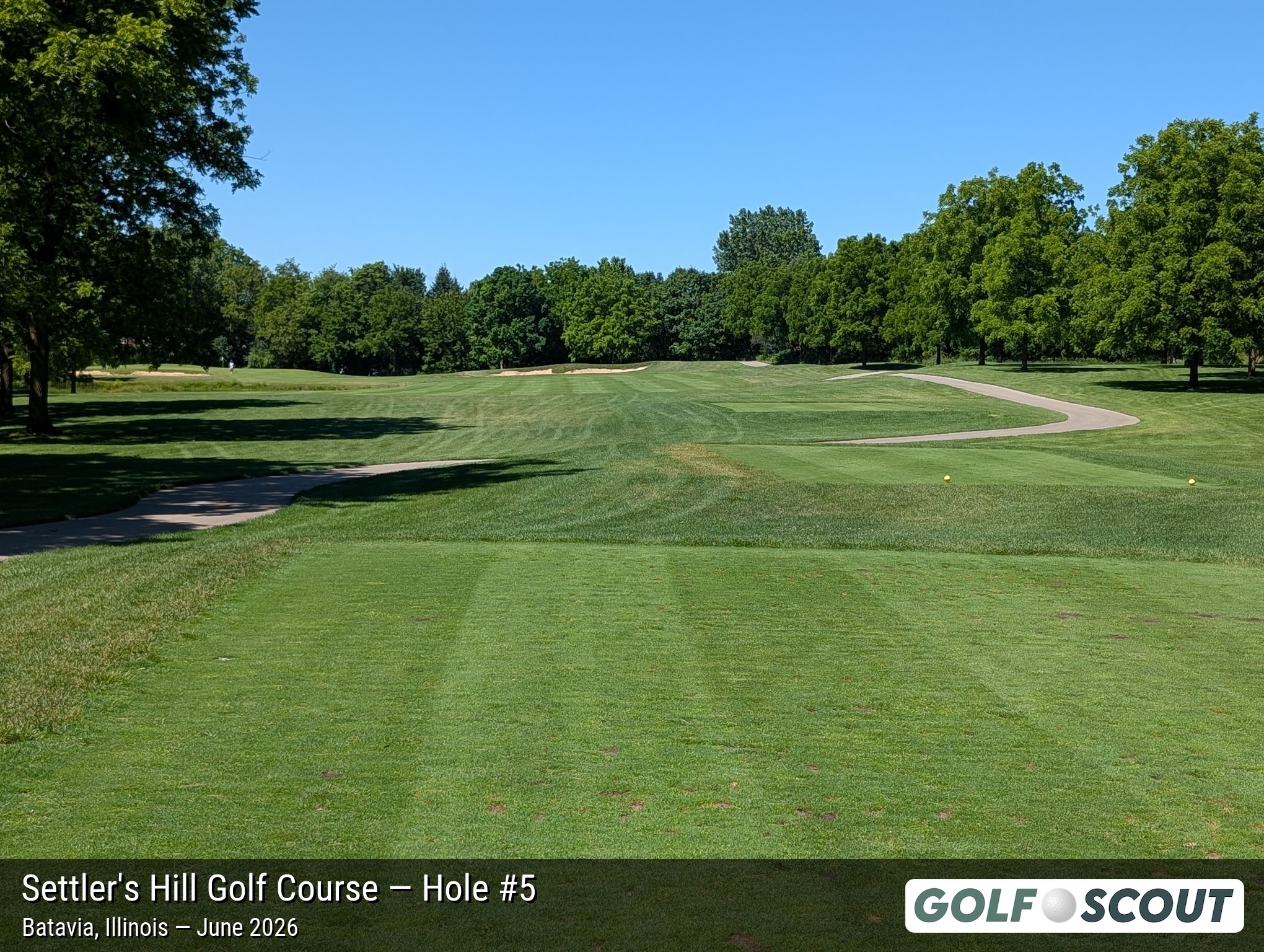 Hole 5 at Settler's Hill Golf Course