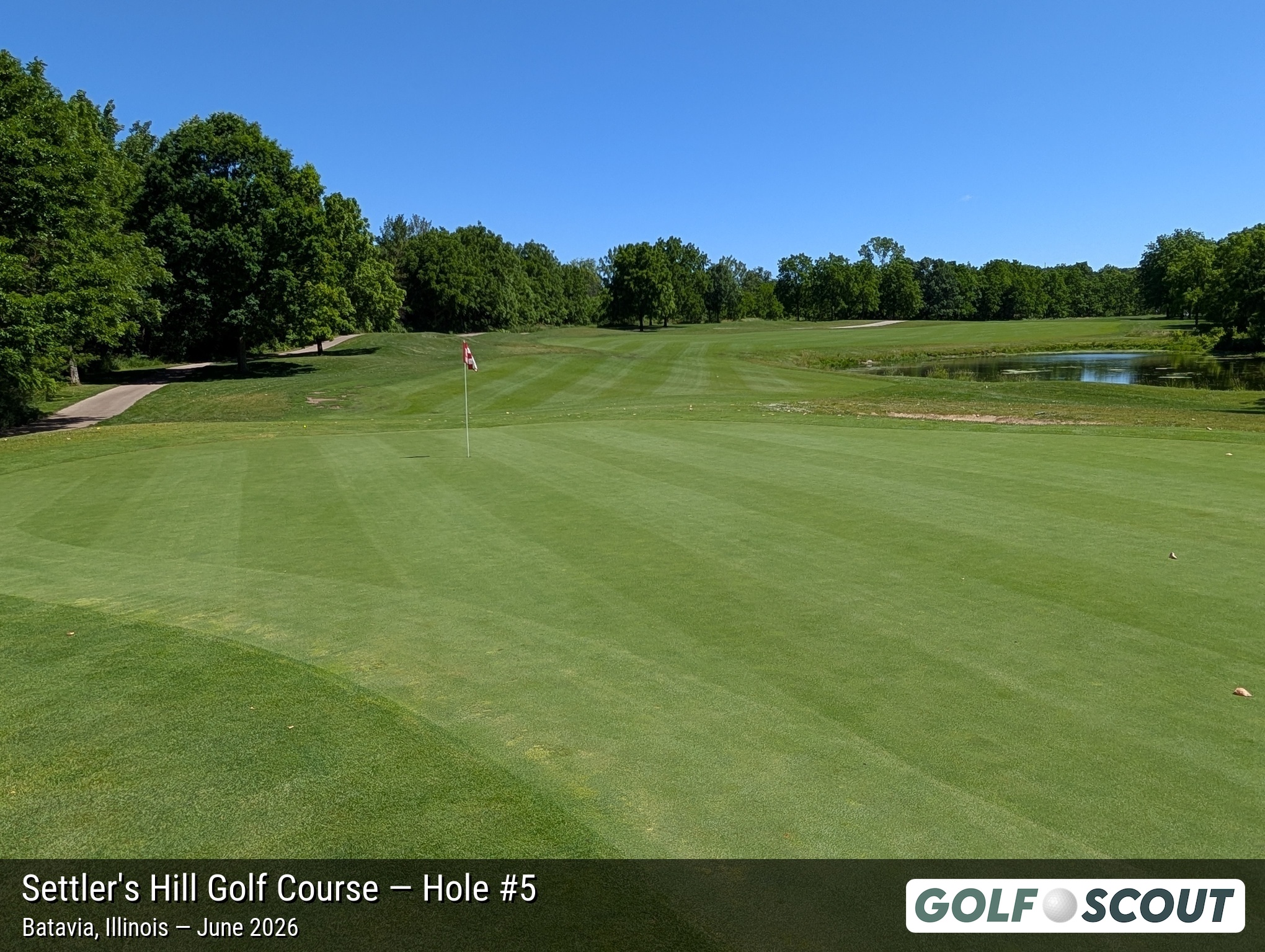 Hole 5 at Settler's Hill Golf Course