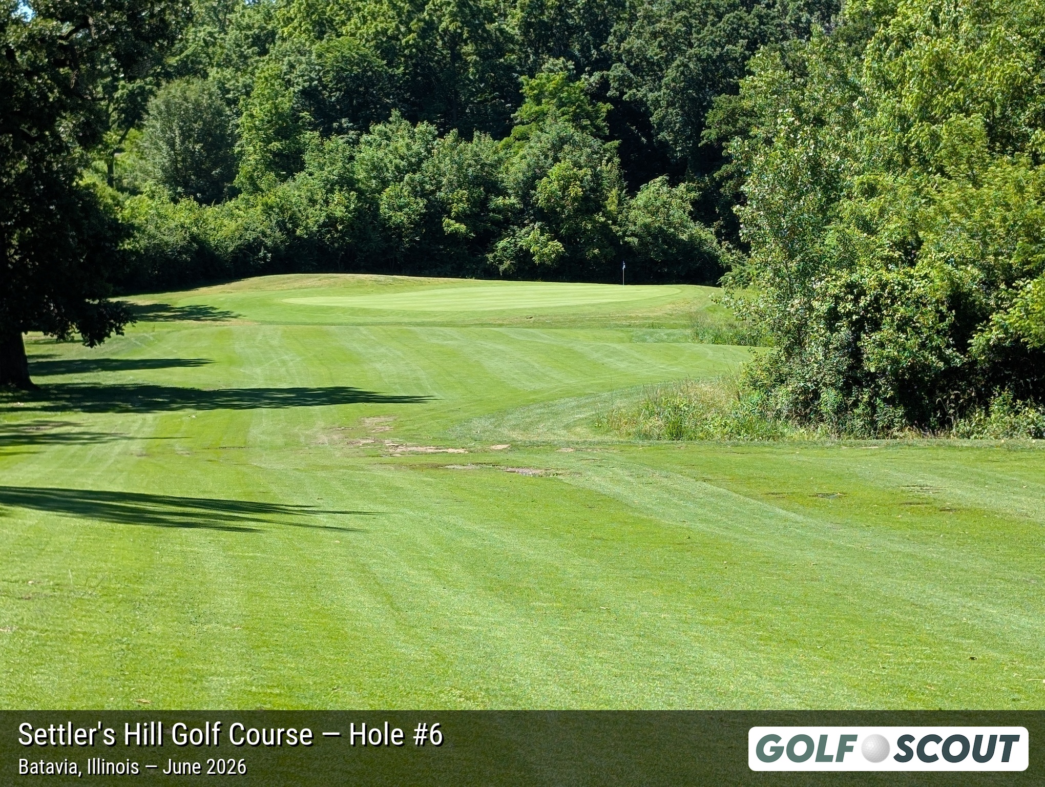 Hole 6 at Settler's Hill Golf Course