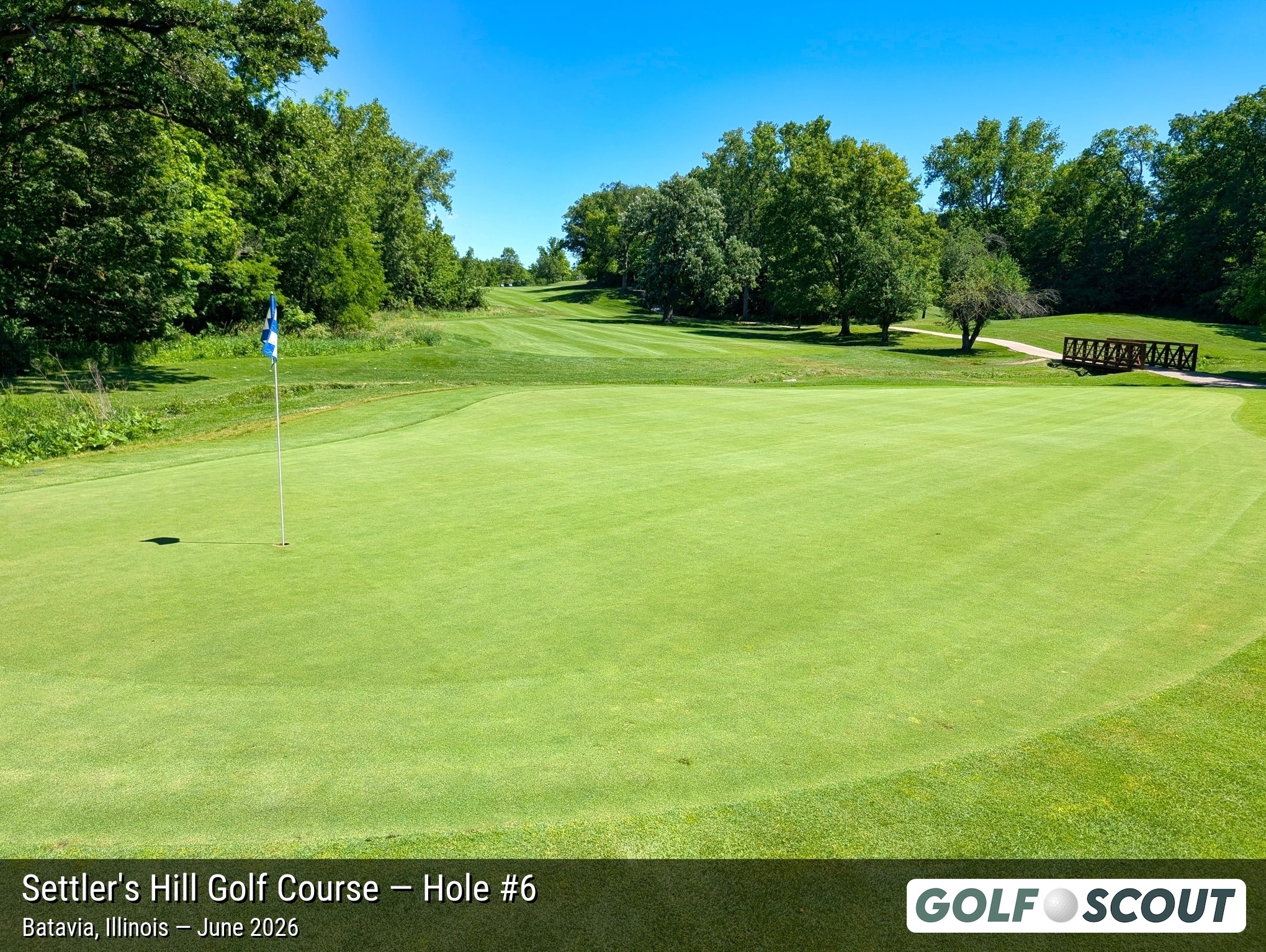 Hole 6 at Settler's Hill Golf Course