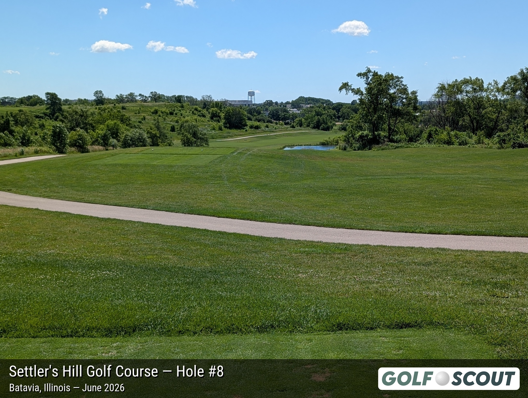 Hole 8 at Settler's Hill Golf Course