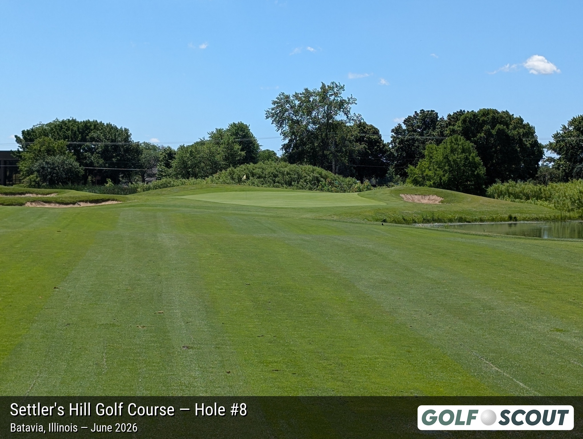 Hole 8 at Settler's Hill Golf Course