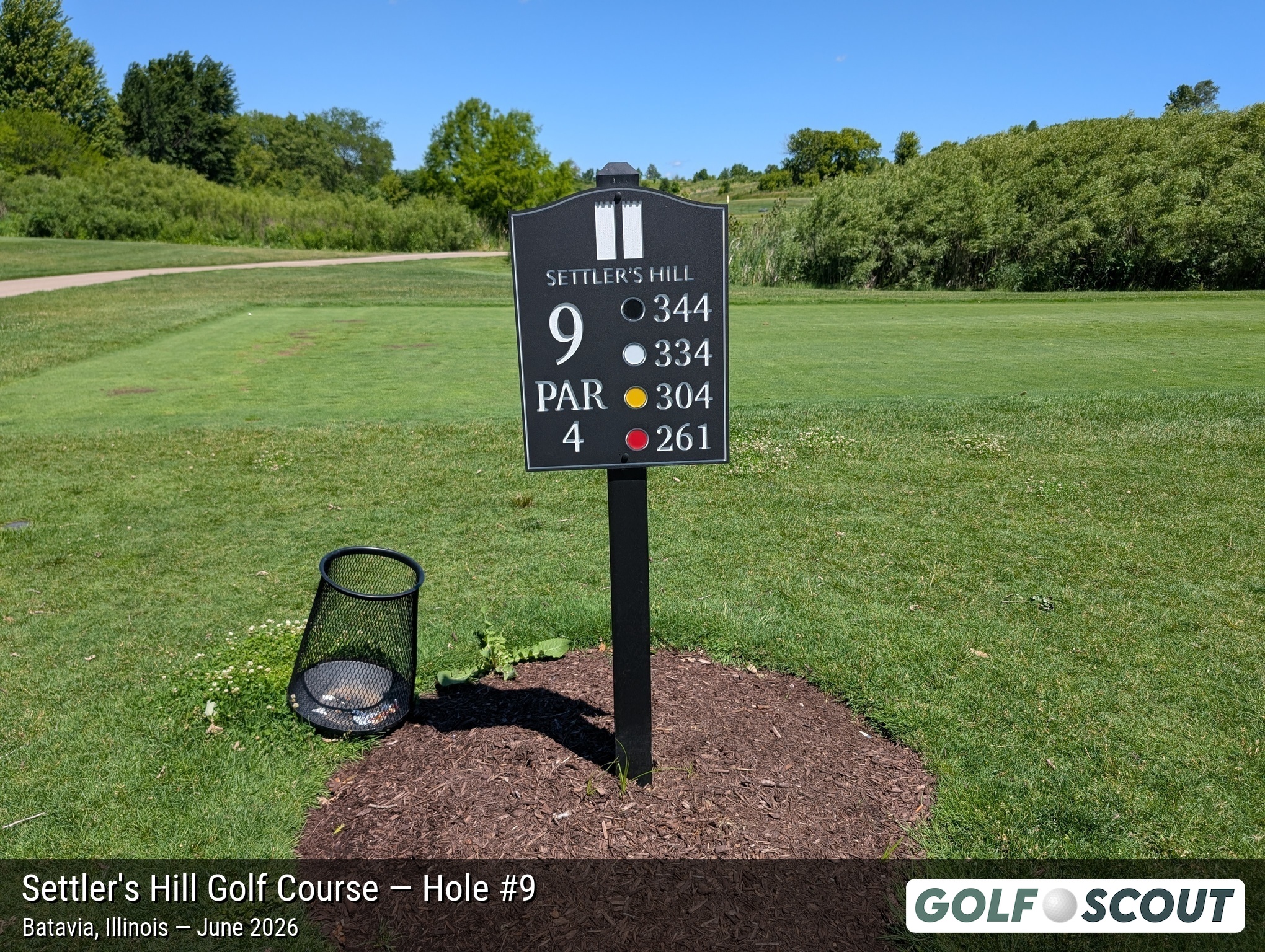 Hole 9 at Settler's Hill Golf Course