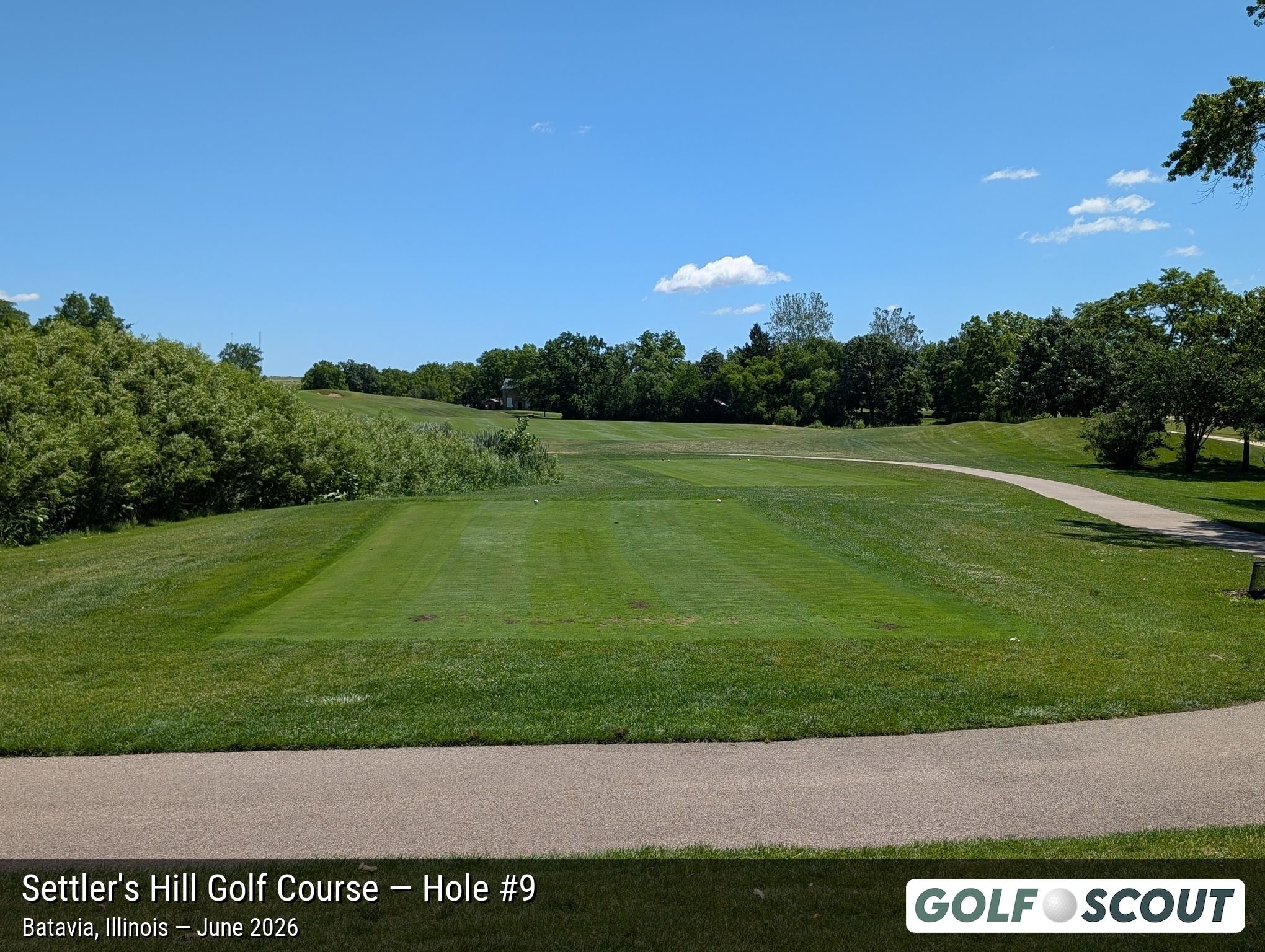 Hole 9 at Settler's Hill Golf Course