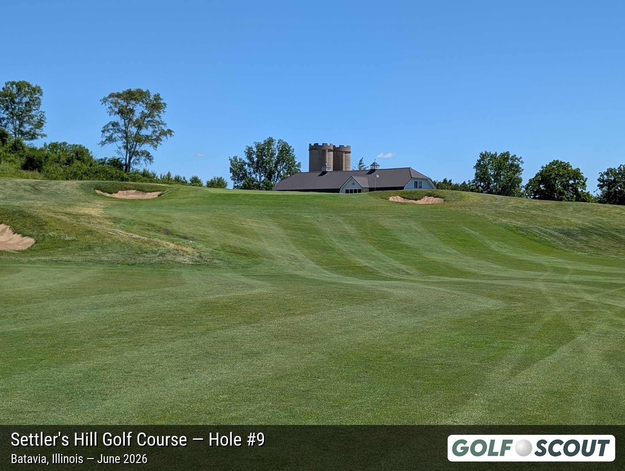 Hole 9 at Settler's Hill Golf Course