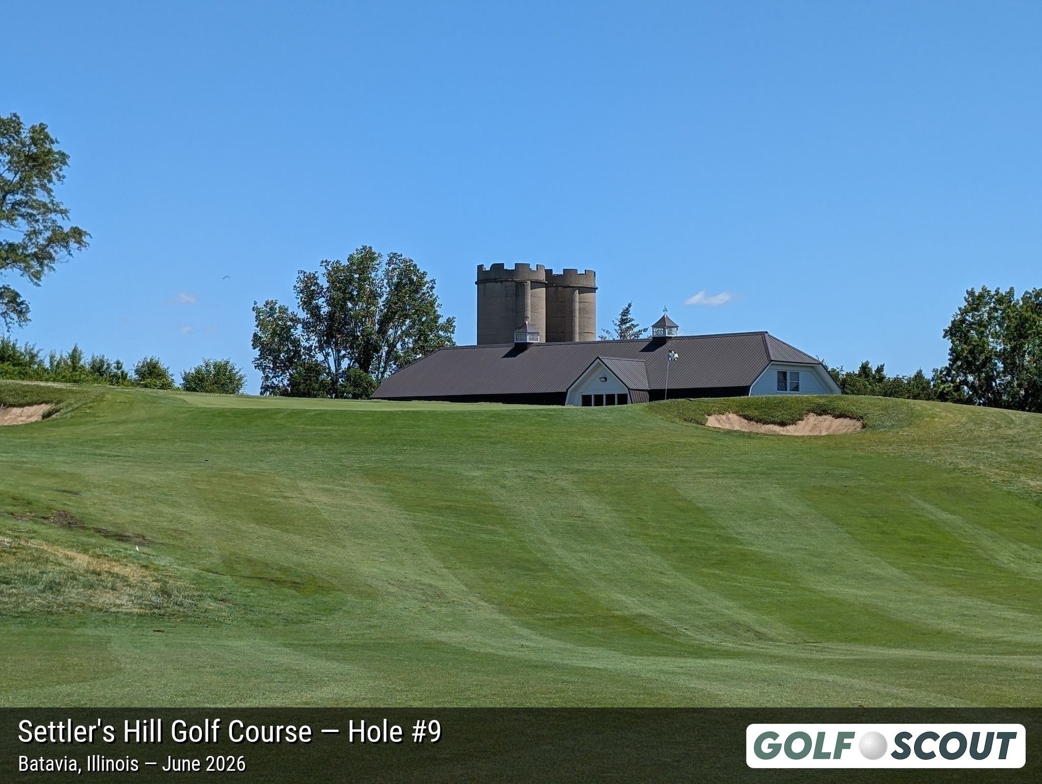 Hole 9 at Settler's Hill Golf Course