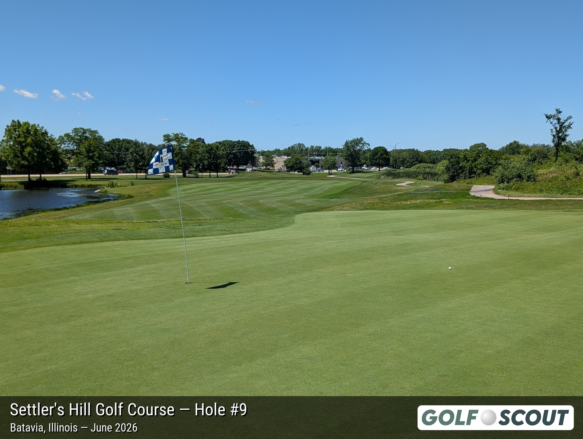 Hole 9 at Settler's Hill Golf Course