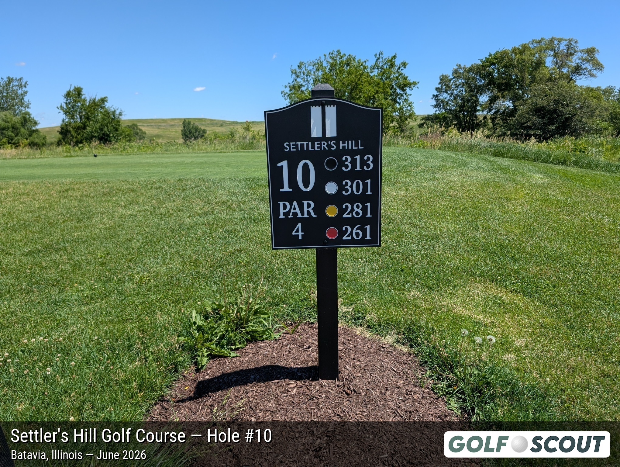 Hole 10 at Settler's Hill Golf Course