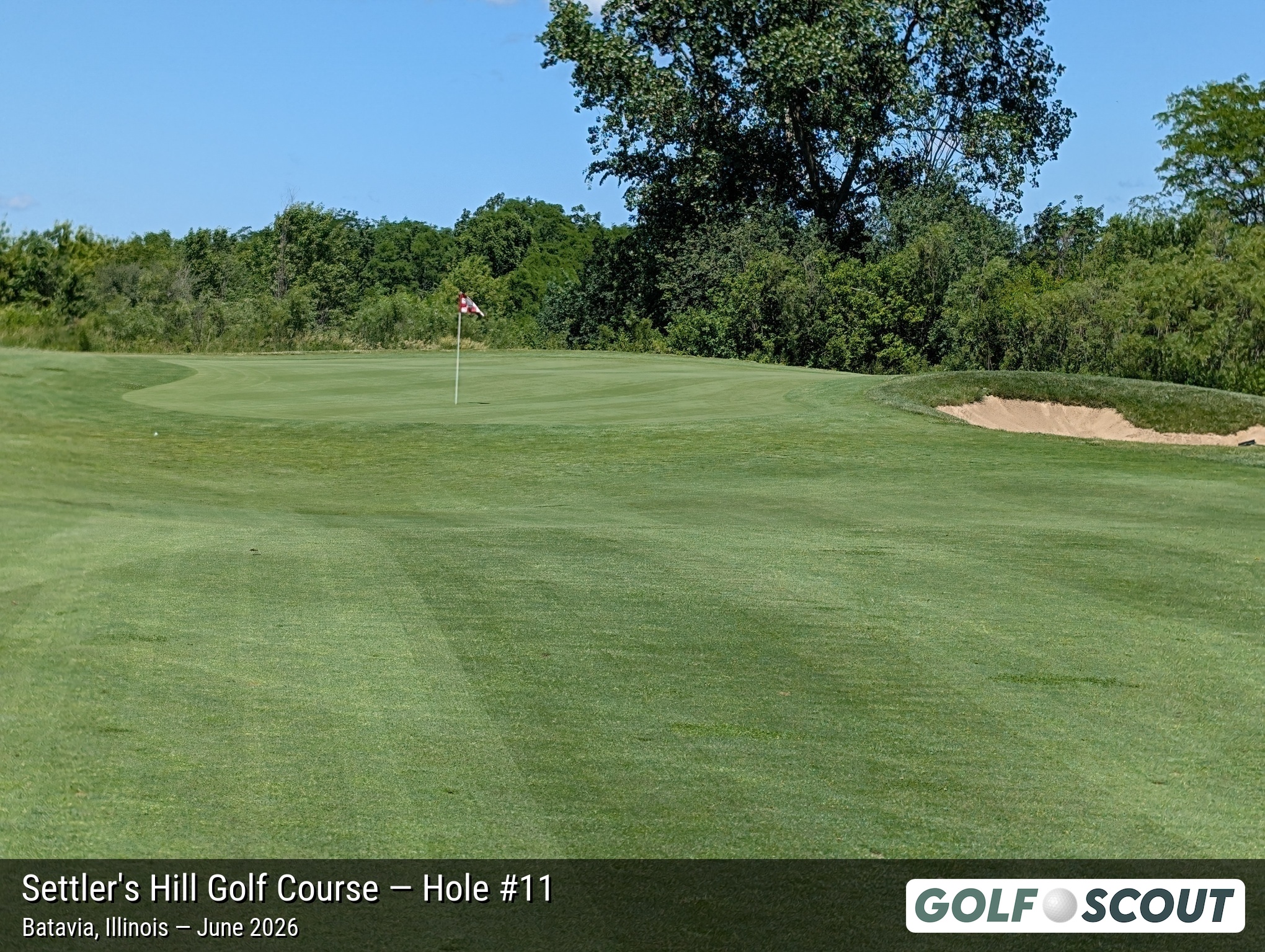 Hole 11 at Settler's Hill Golf Course