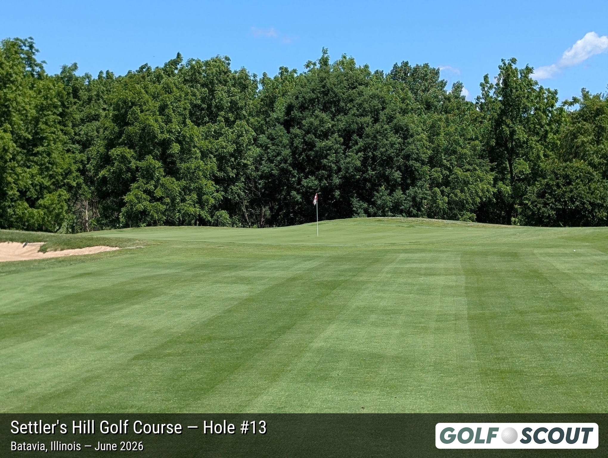 Hole 13 at Settler's Hill Golf Course