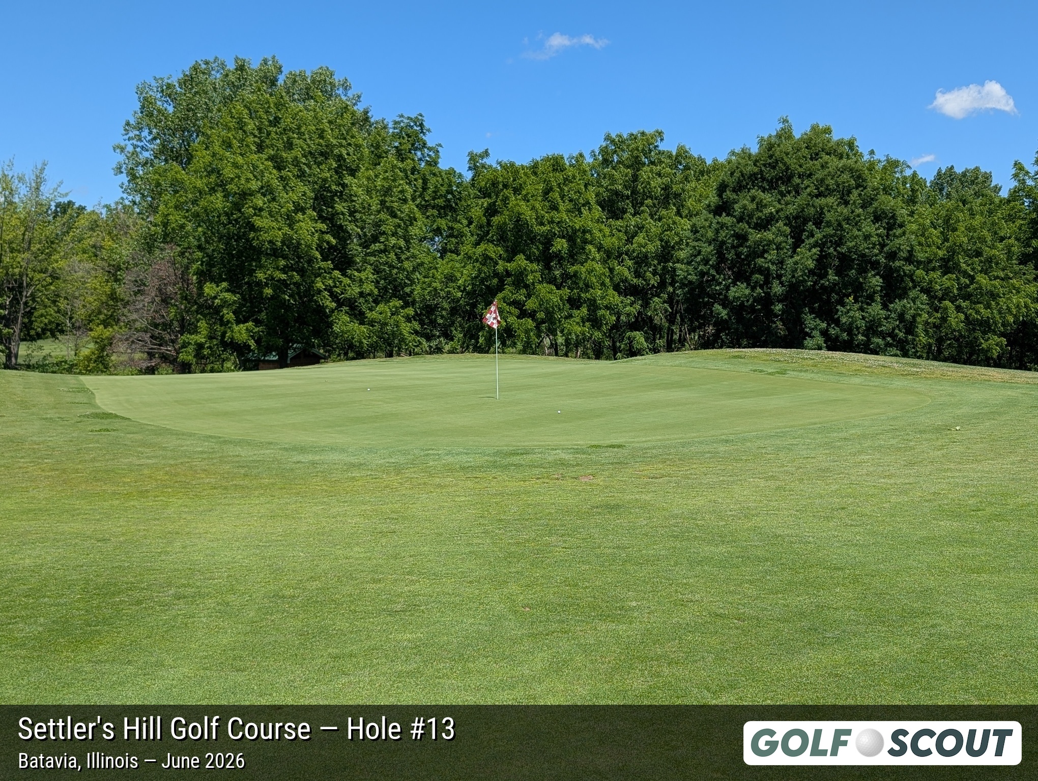 Hole 13 at Settler's Hill Golf Course