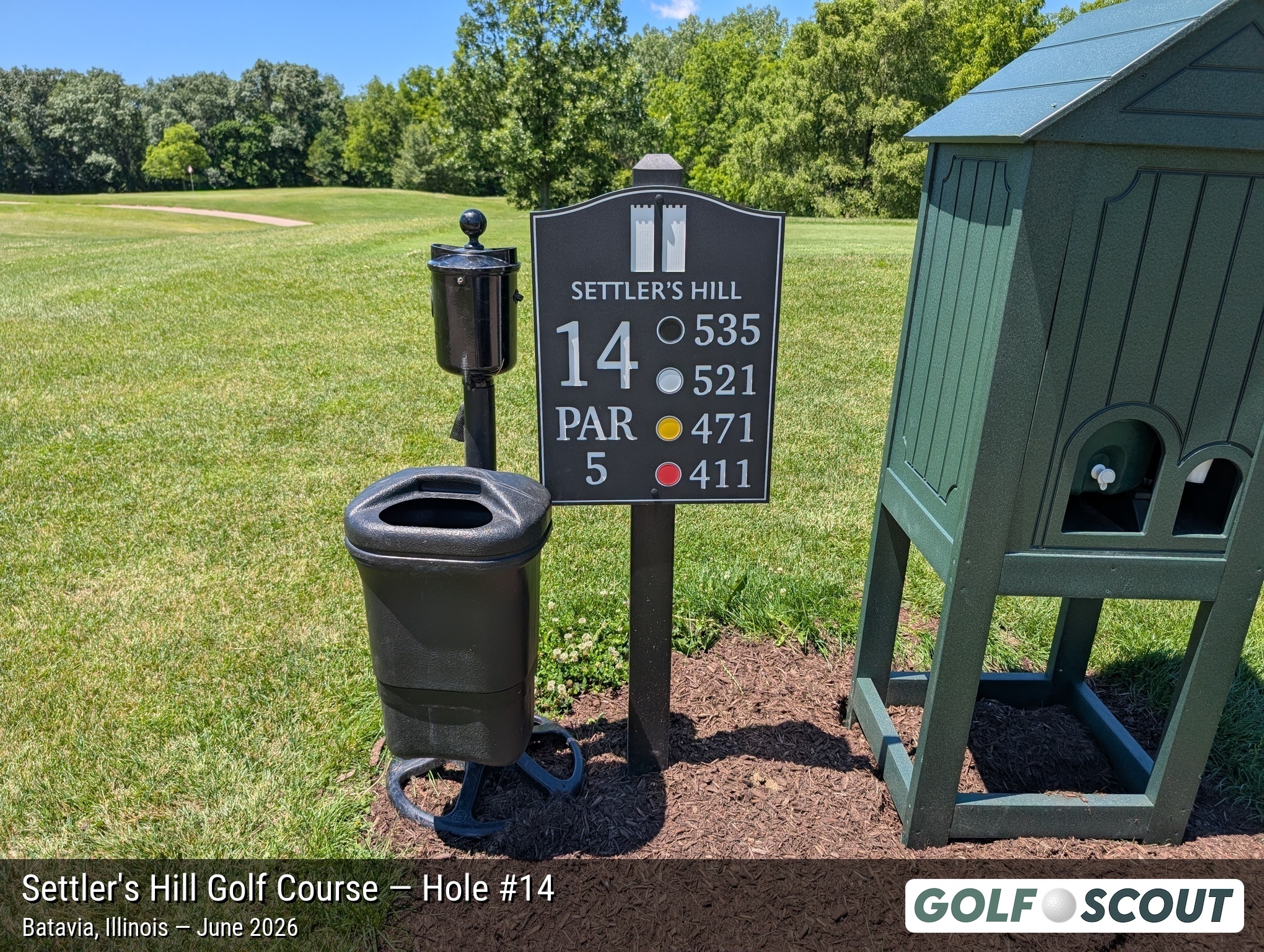 Hole 14 at Settler's Hill Golf Course