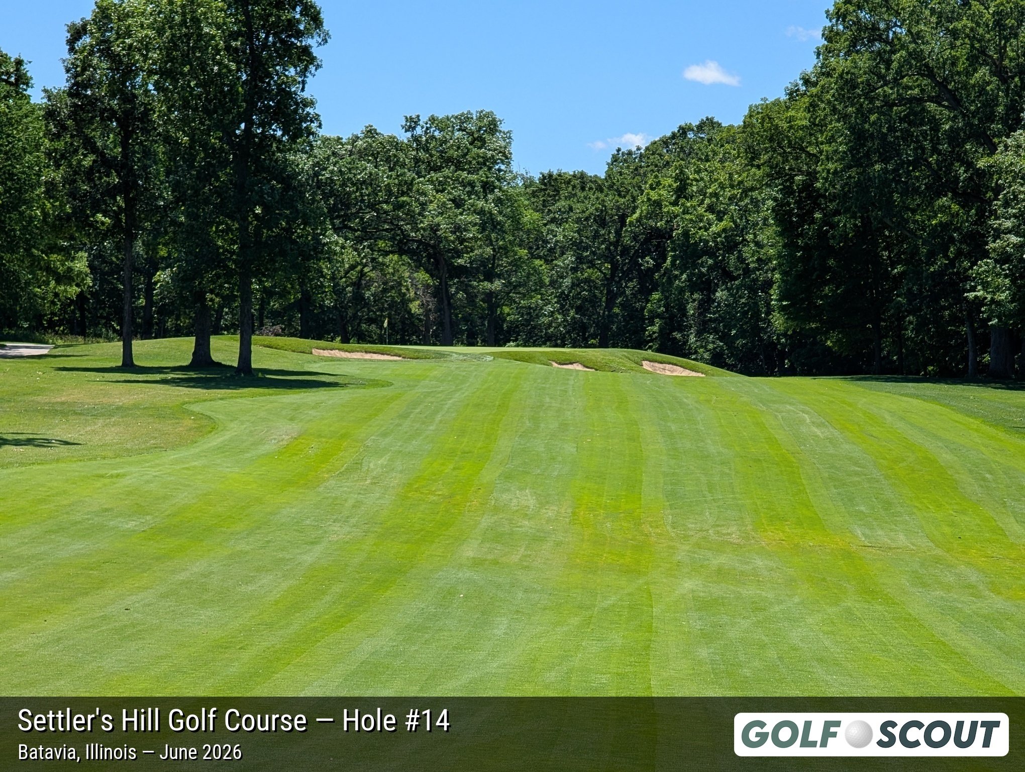 Hole 14 at Settler's Hill Golf Course