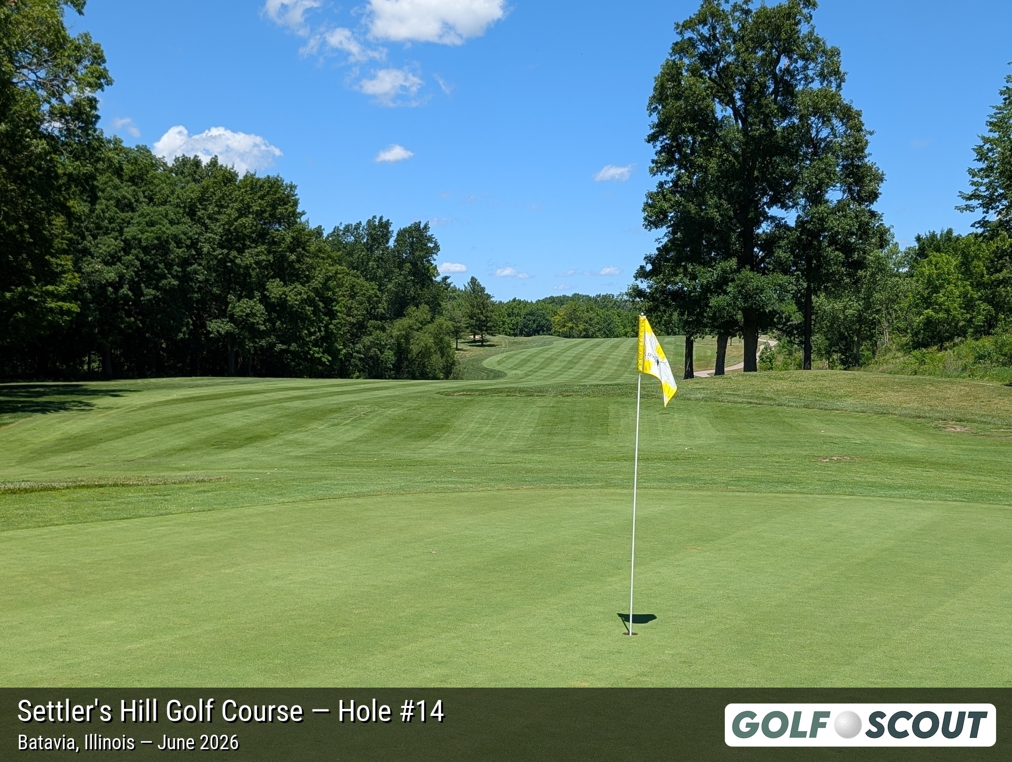 Hole 14 at Settler's Hill Golf Course