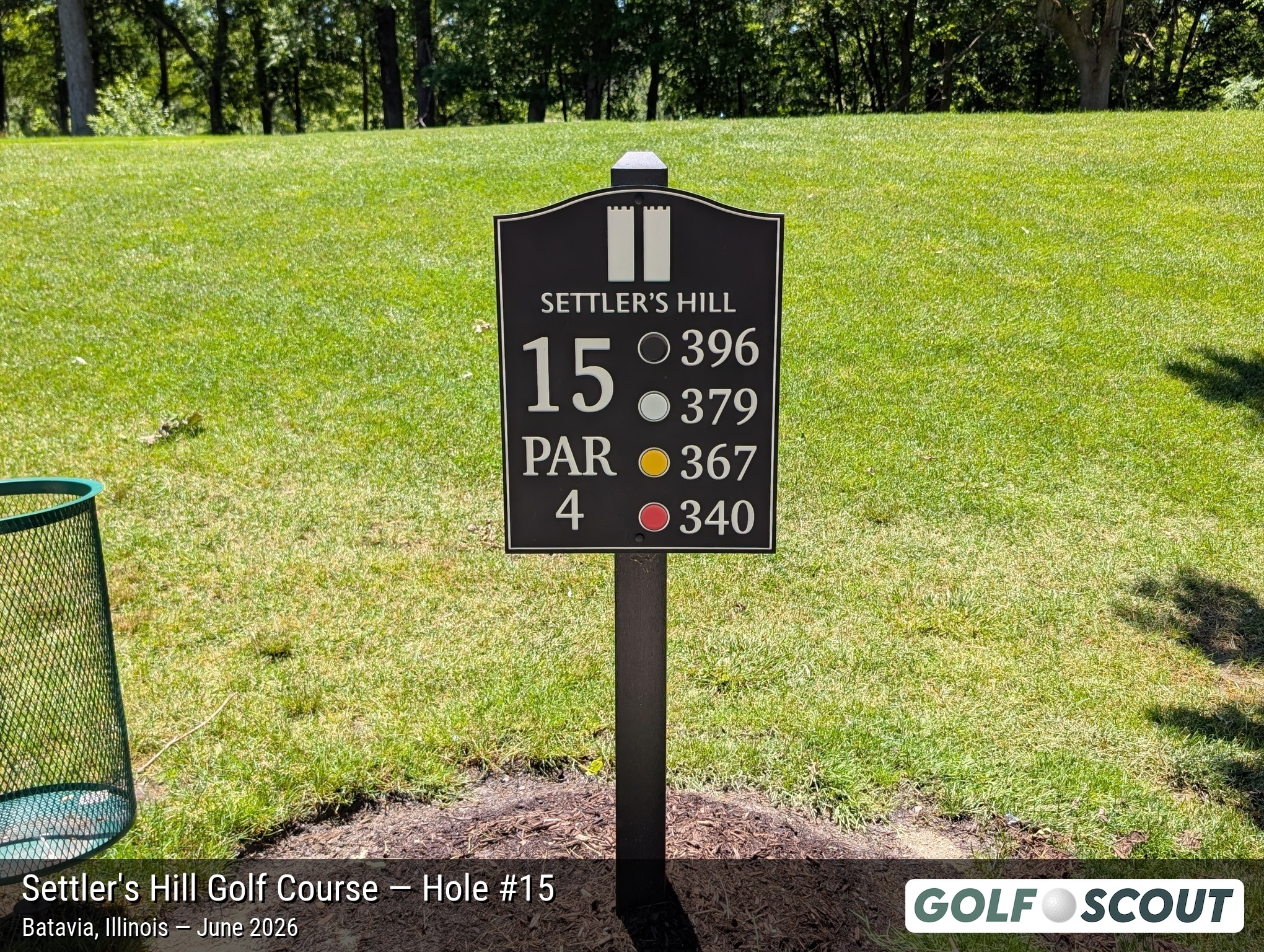 Hole 15 at Settler's Hill Golf Course