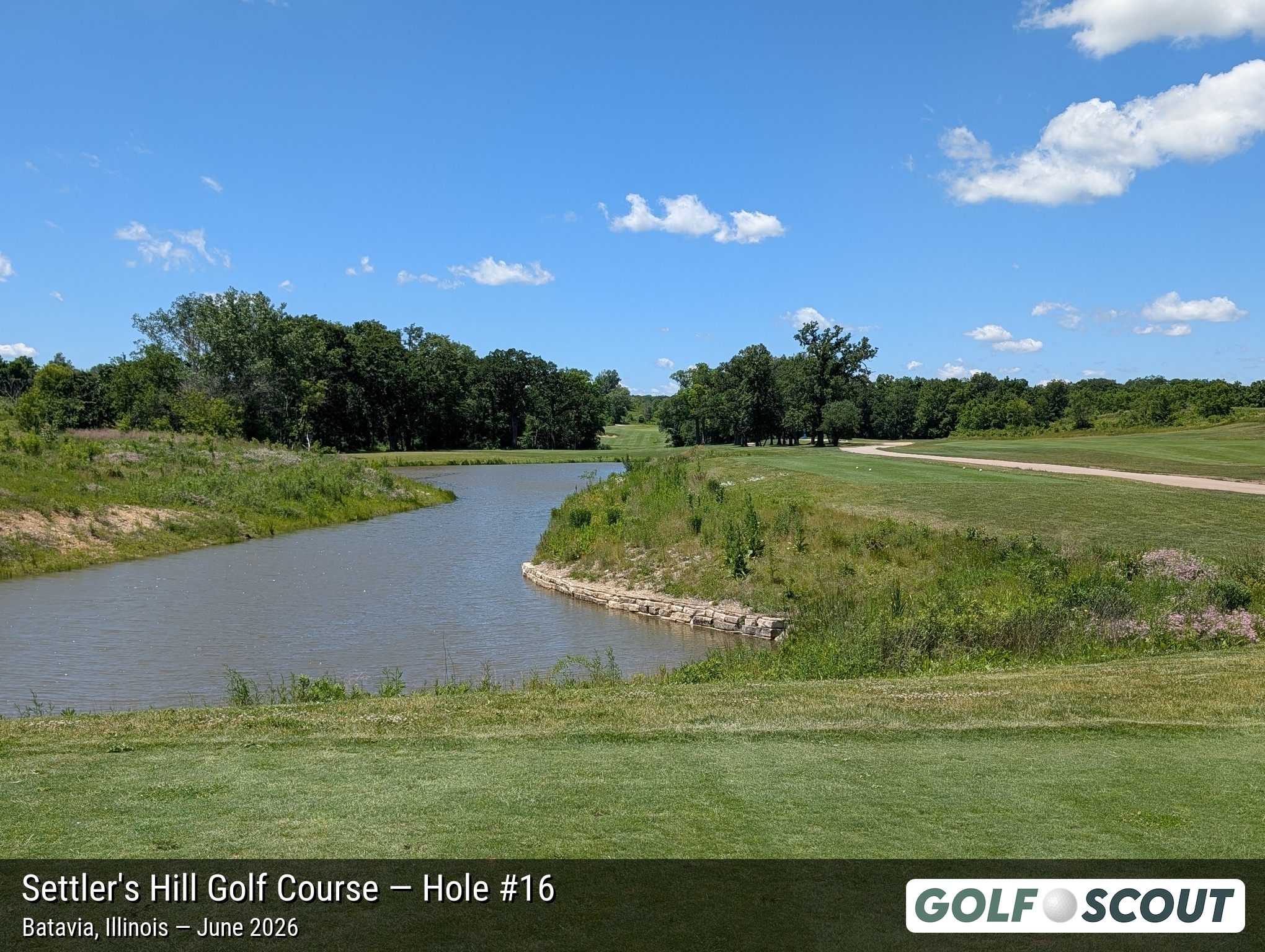 Hole 16 at Settler's Hill Golf Course