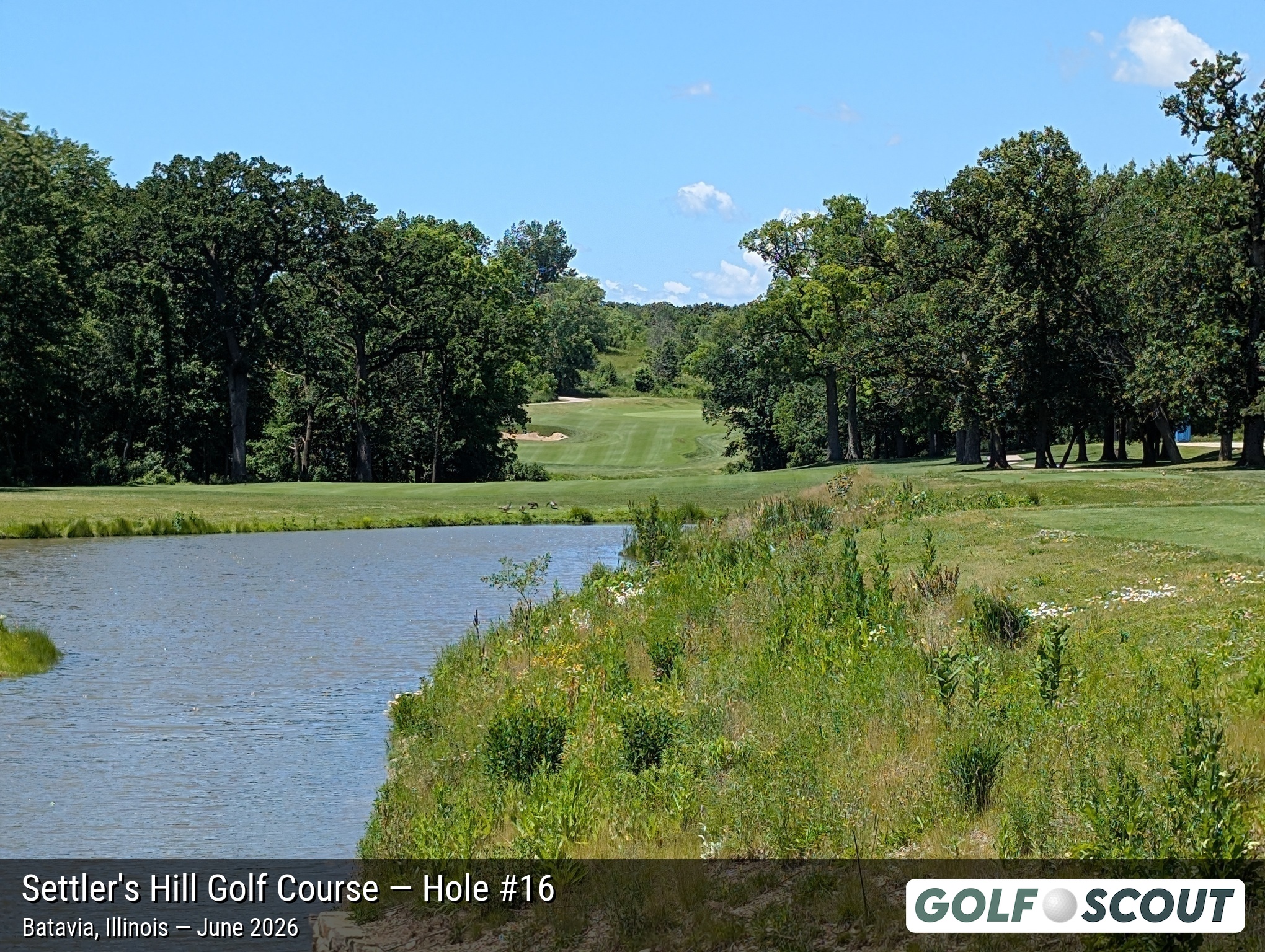 Hole 16 at Settler's Hill Golf Course