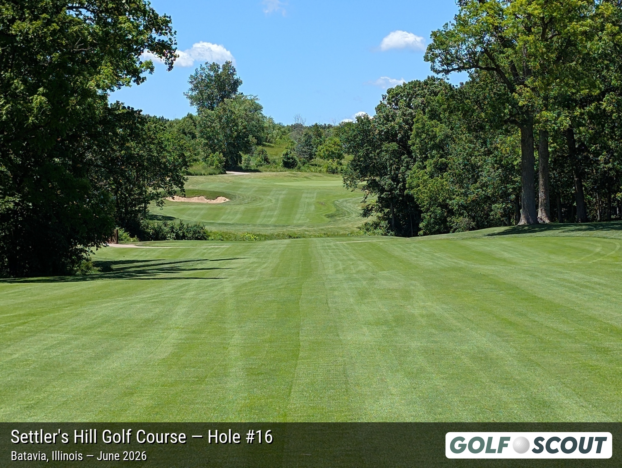 Hole 16 at Settler's Hill Golf Course