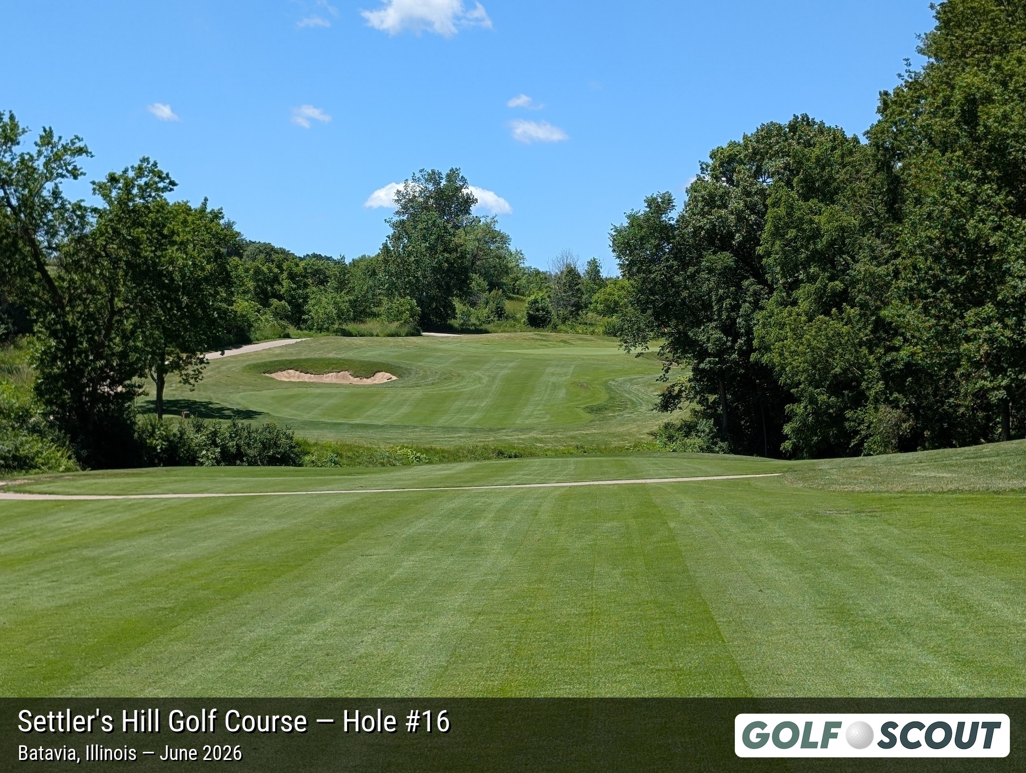 Hole 16 at Settler's Hill Golf Course