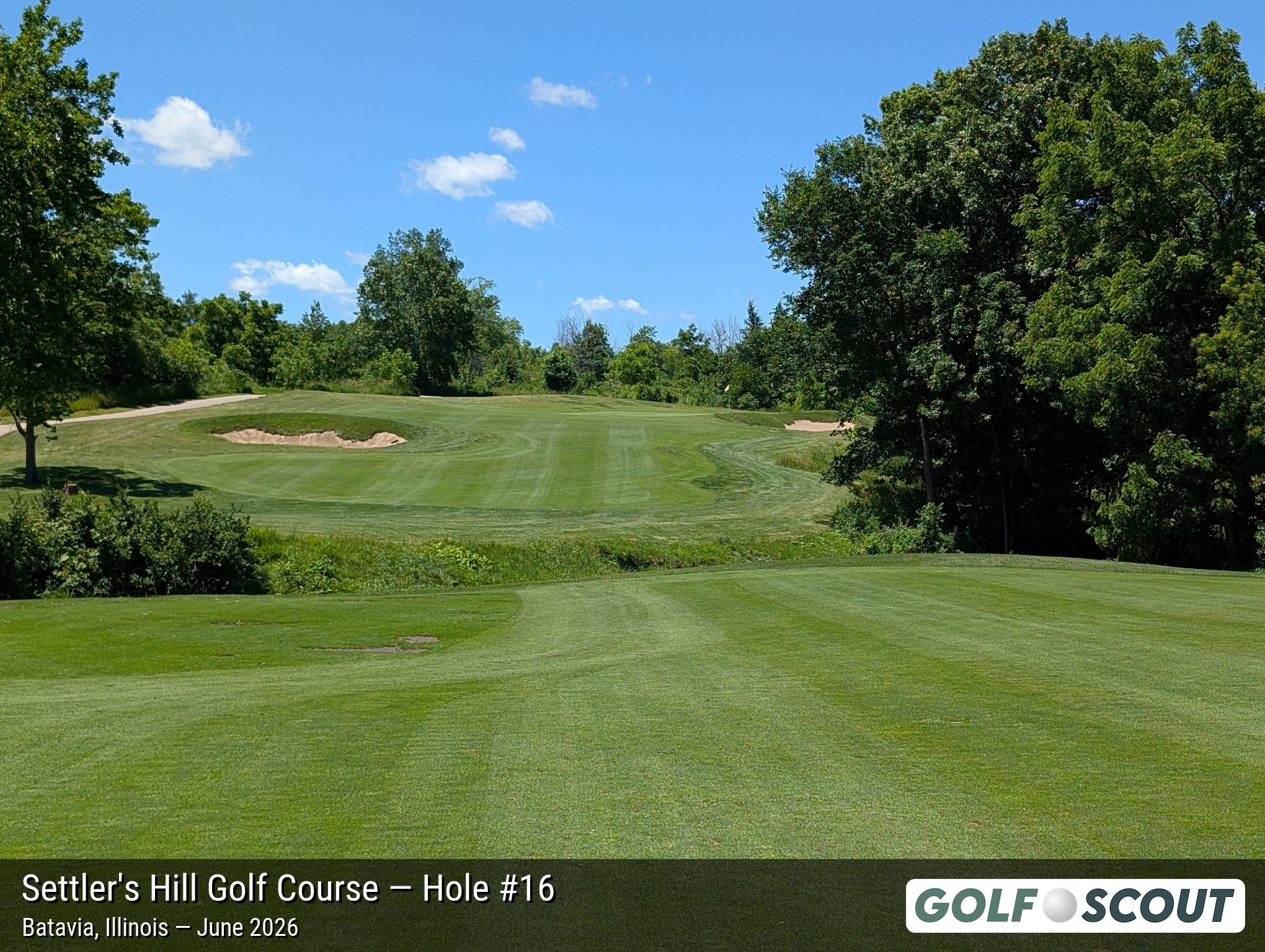 Hole 16 at Settler's Hill Golf Course