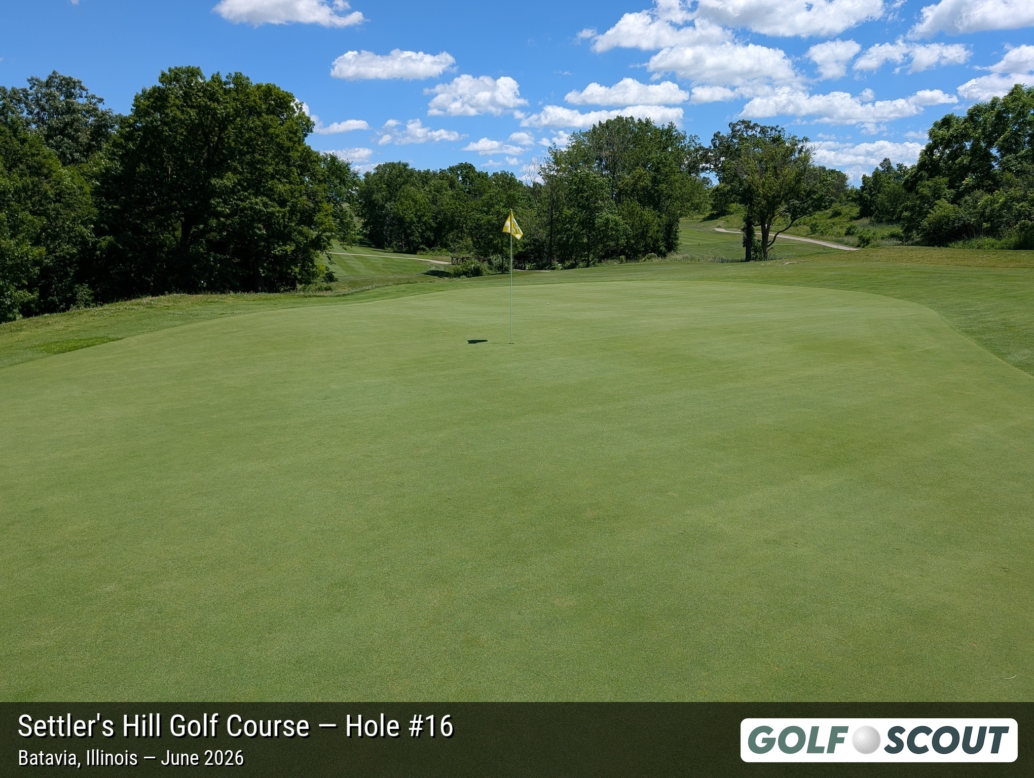 Hole 16 at Settler's Hill Golf Course