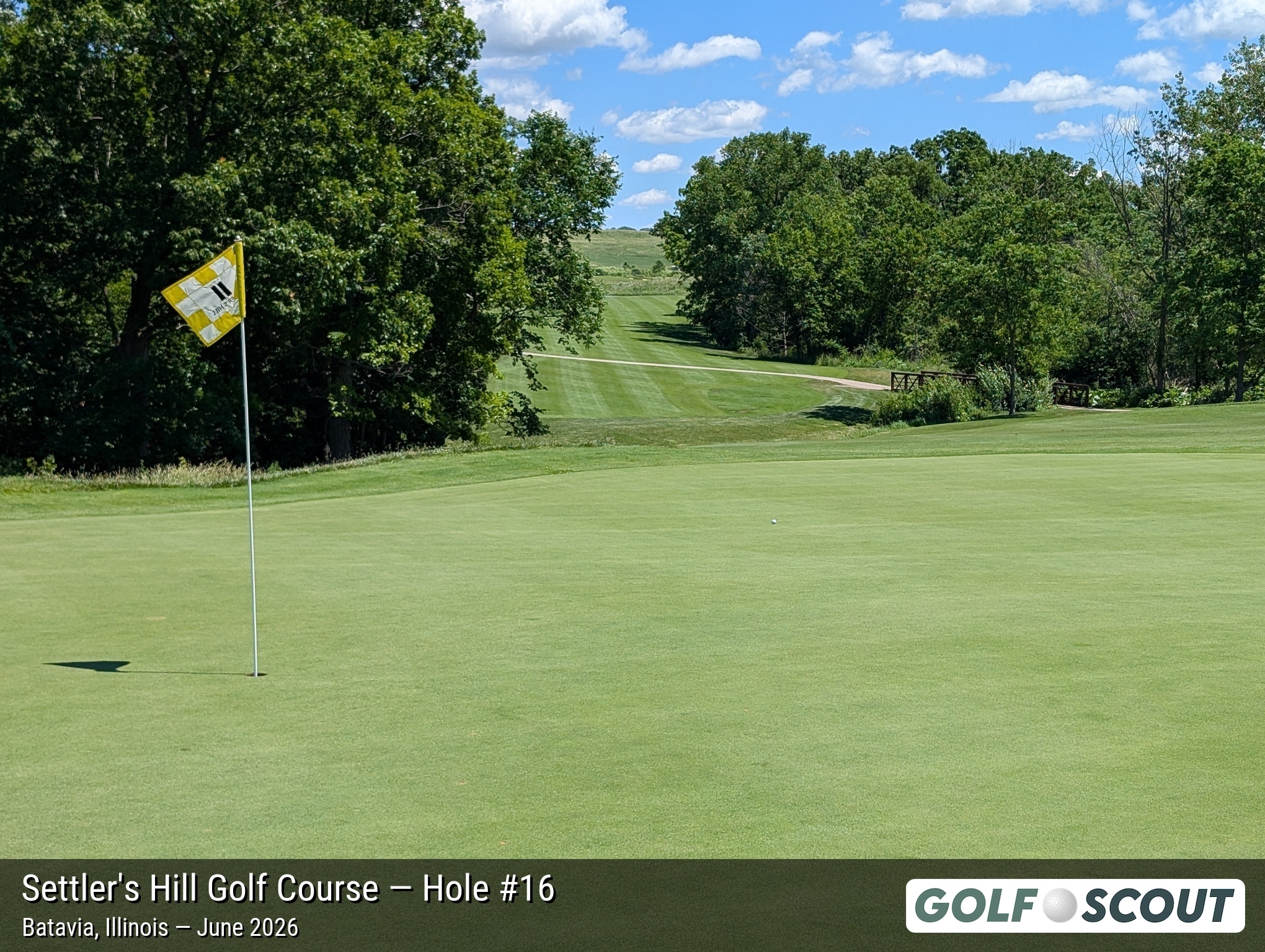 Hole 16 at Settler's Hill Golf Course