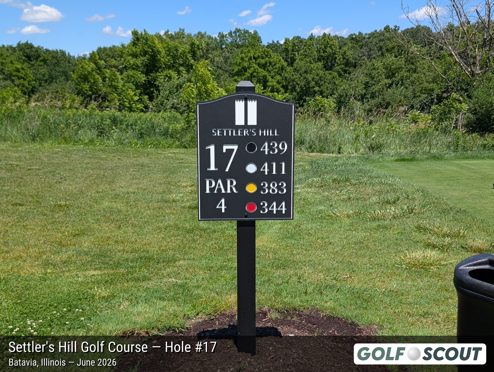 Hole 17 at Settler's Hill Golf Course