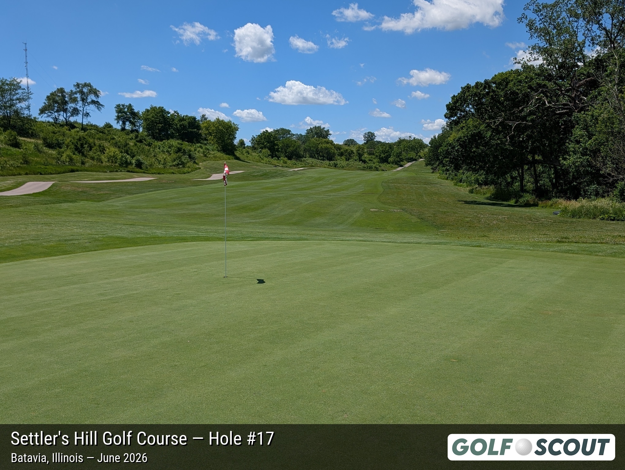 Hole 17 at Settler's Hill Golf Course