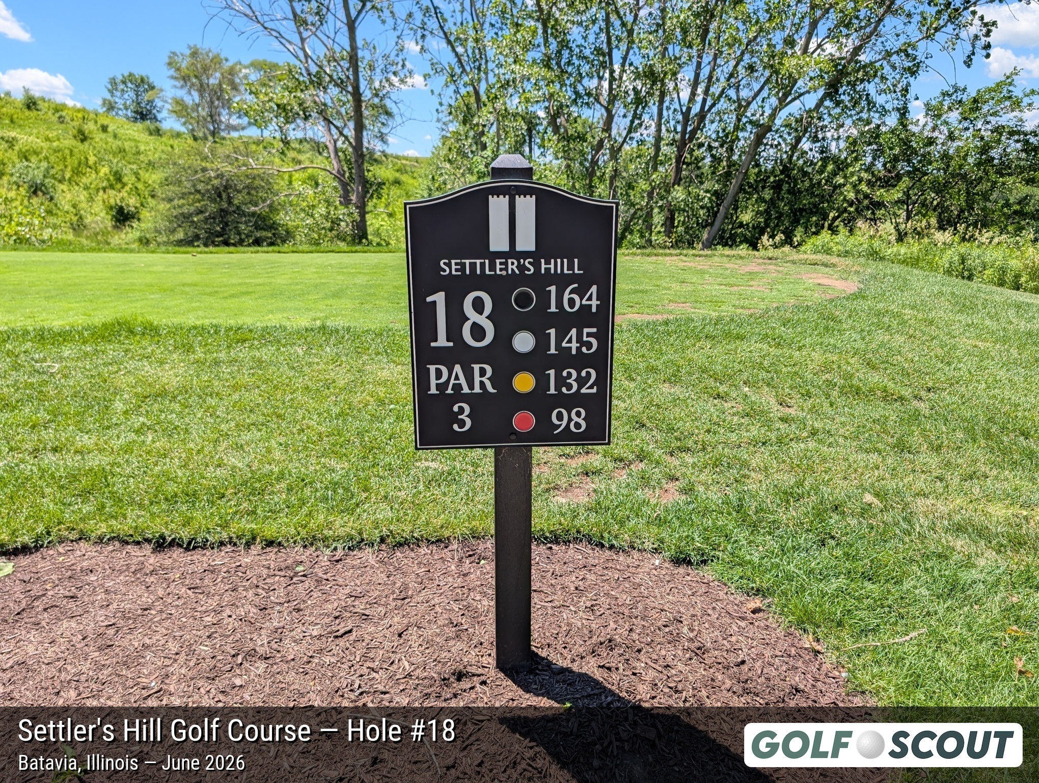Hole 18 at Settler's Hill Golf Course
