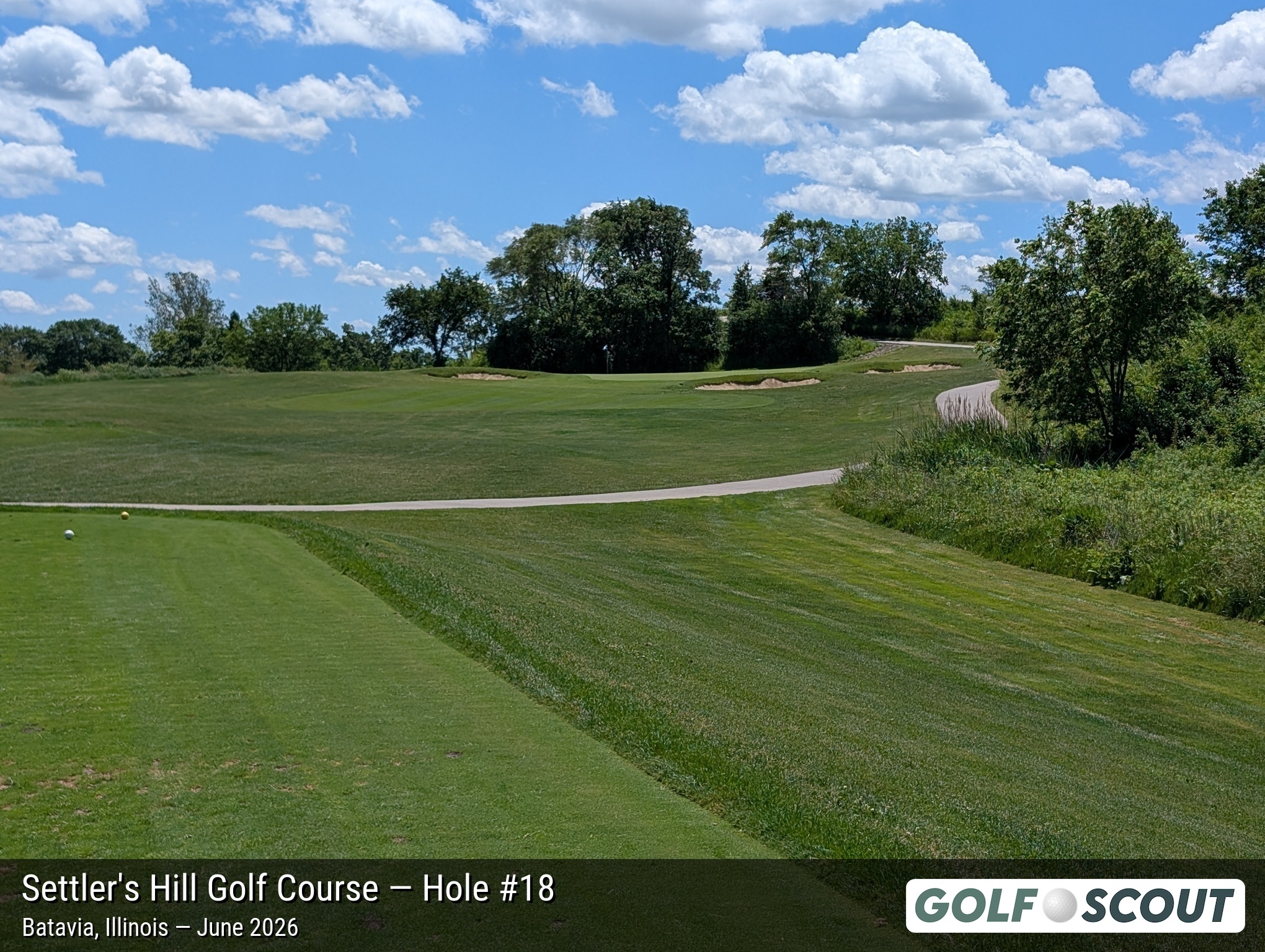 Hole 18 at Settler's Hill Golf Course