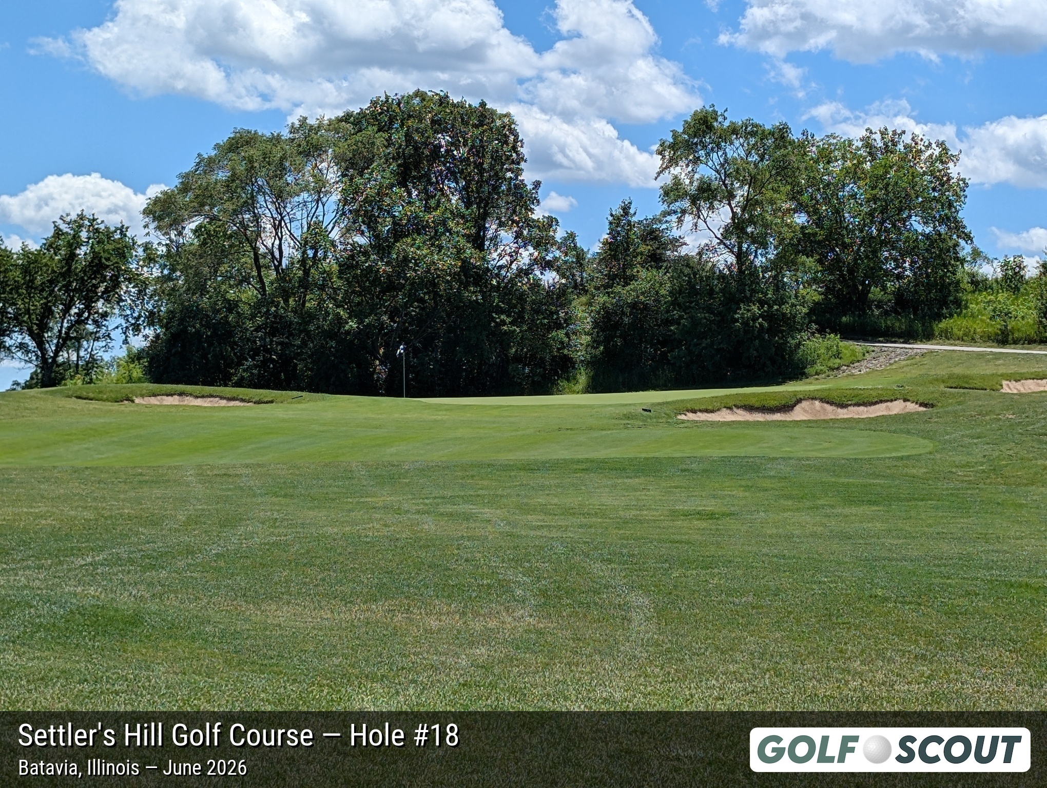 Hole 18 at Settler's Hill Golf Course