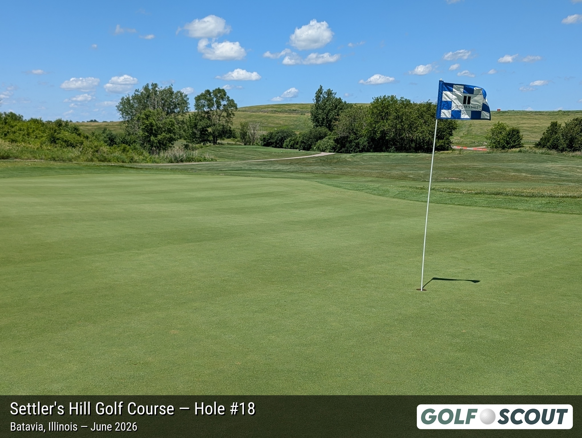 Hole 18 at Settler's Hill Golf Course