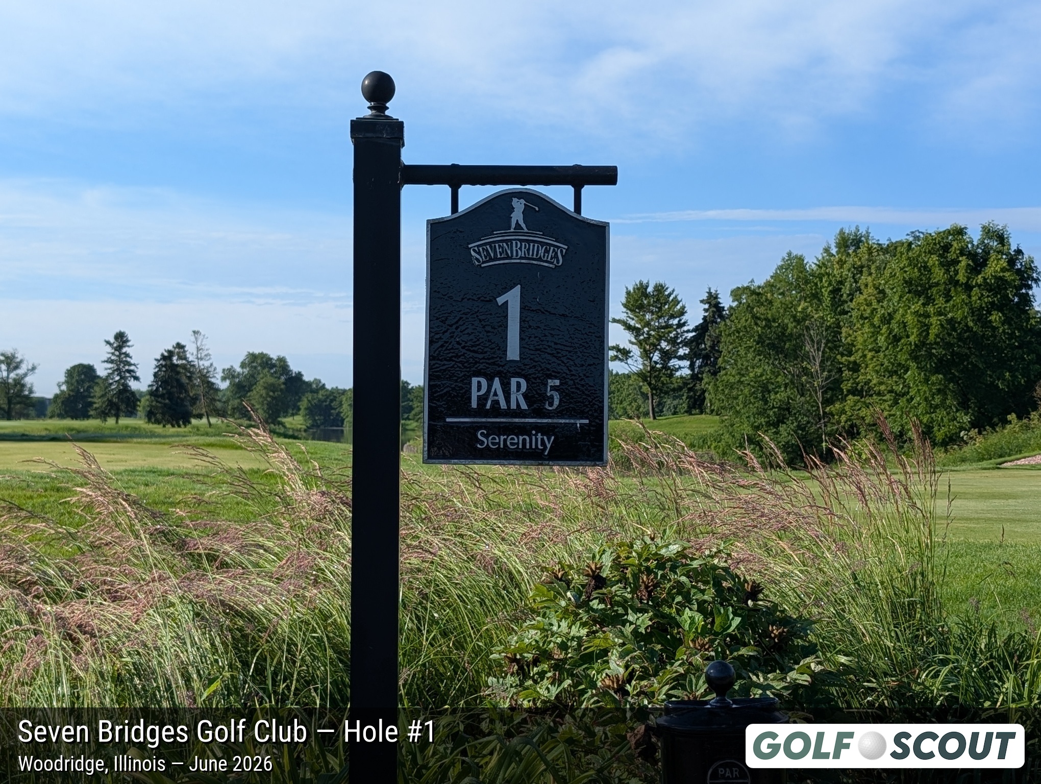 Hole 1 at Seven Bridges Golf Club
