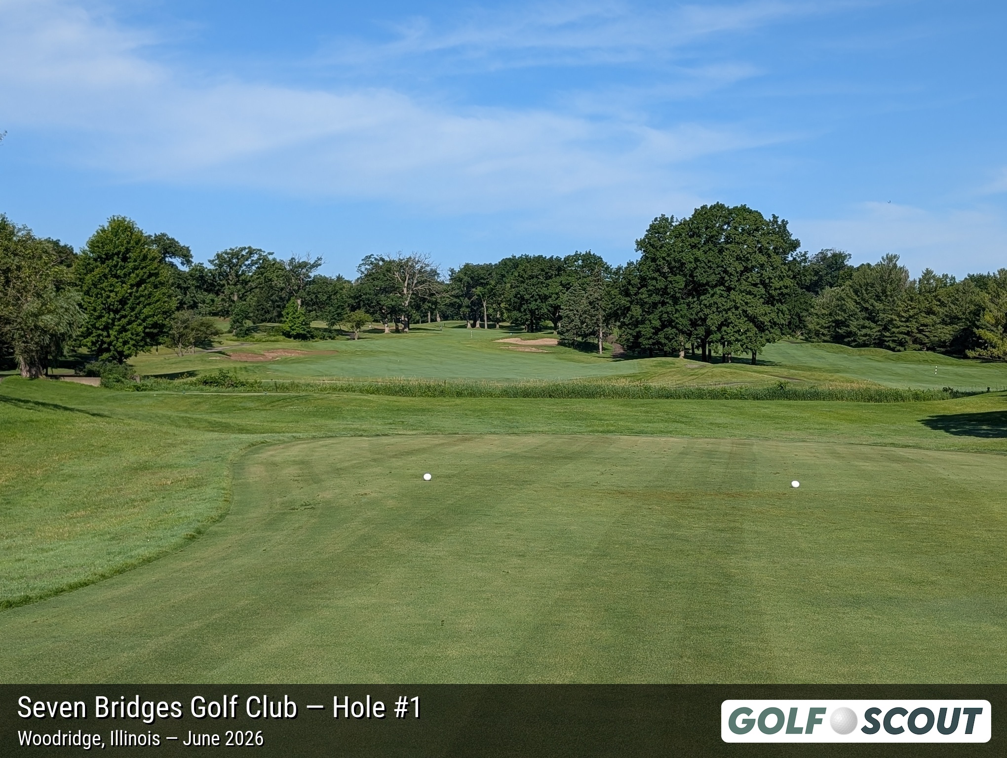 Hole 1 at Seven Bridges Golf Club