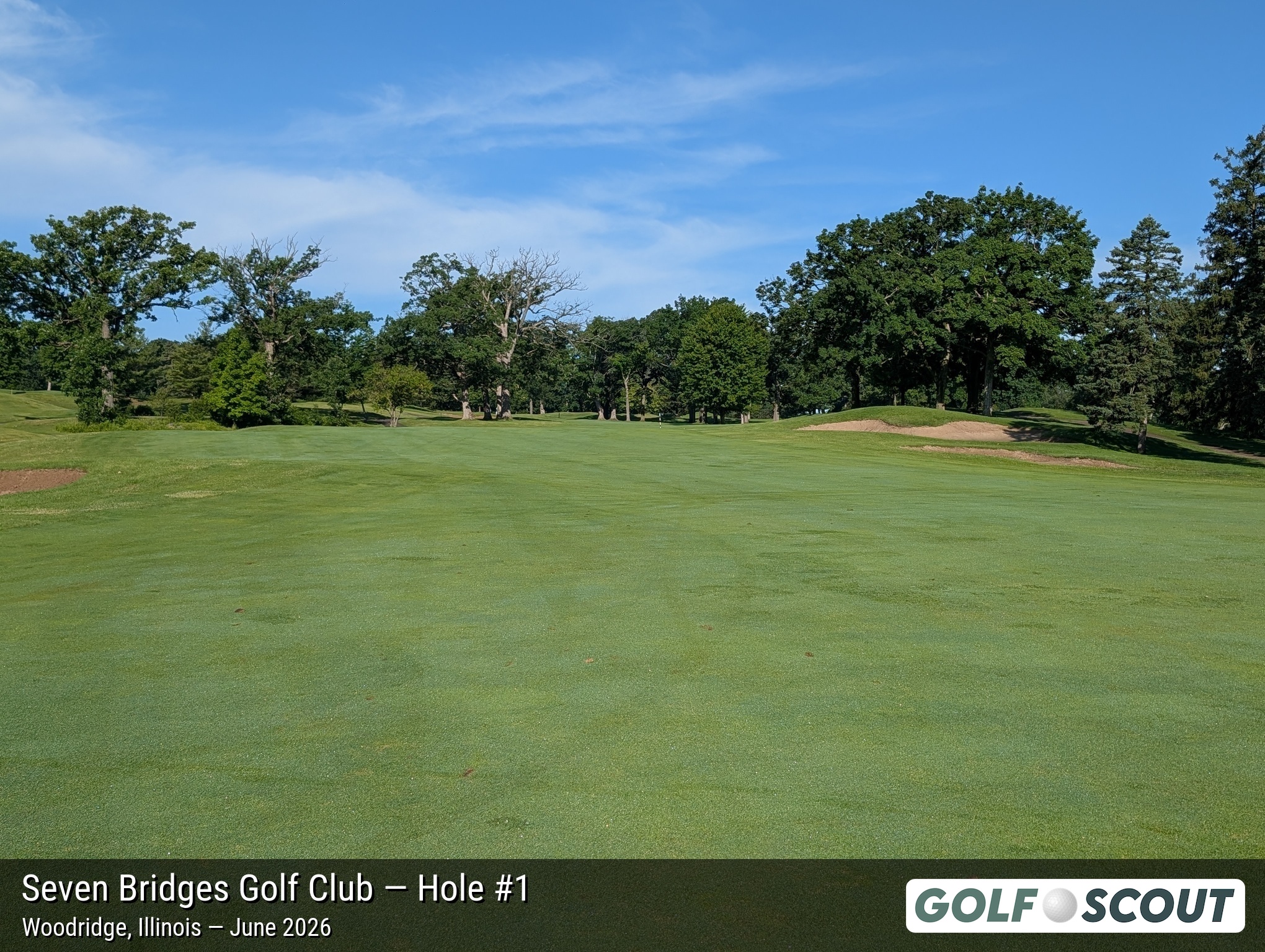 Hole 1 at Seven Bridges Golf Club