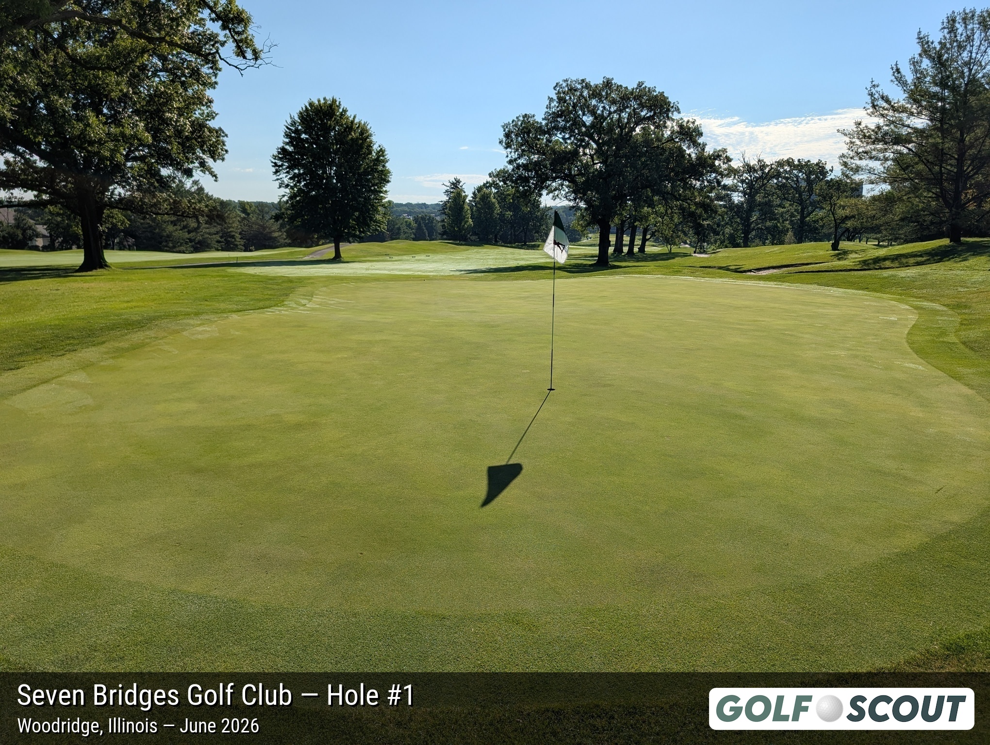 Hole 1 at Seven Bridges Golf Club